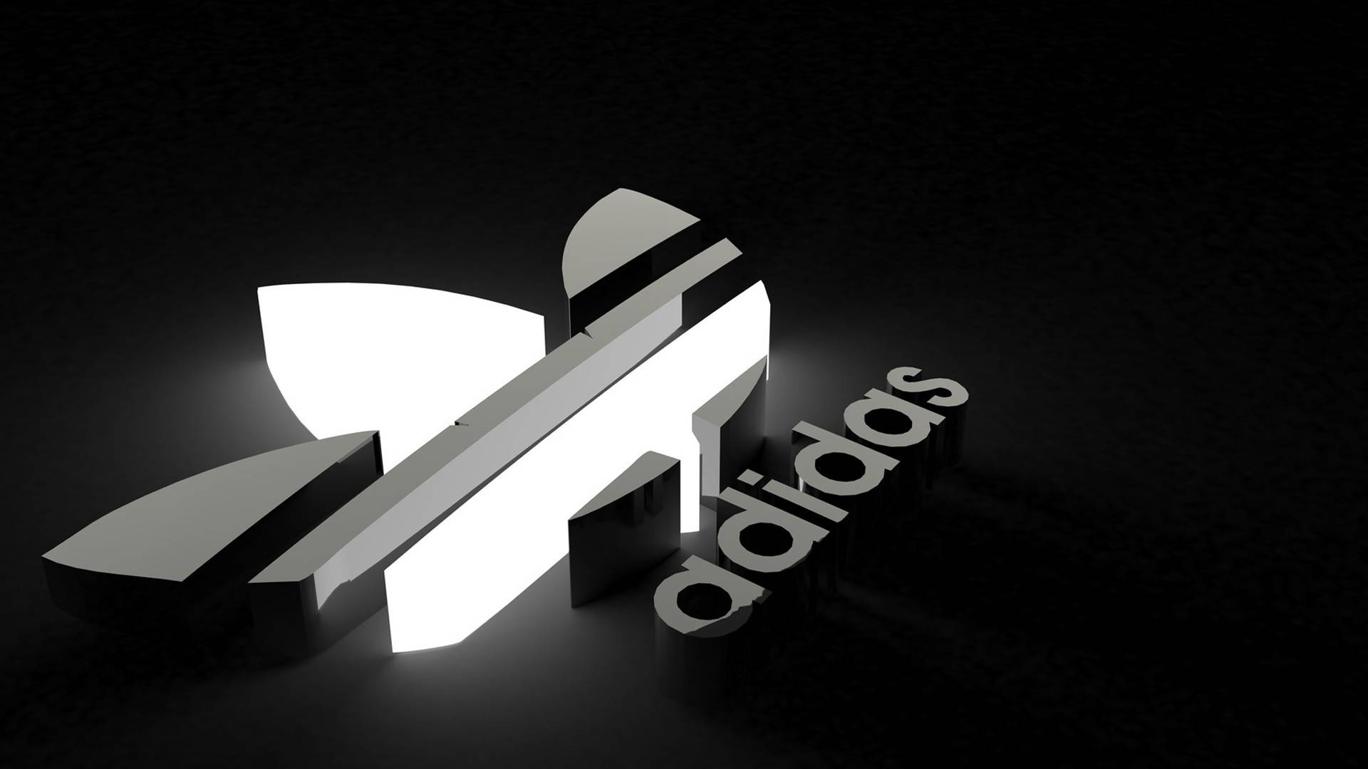 Monokromaattinen Adidas-brändilogo Taustakuvat