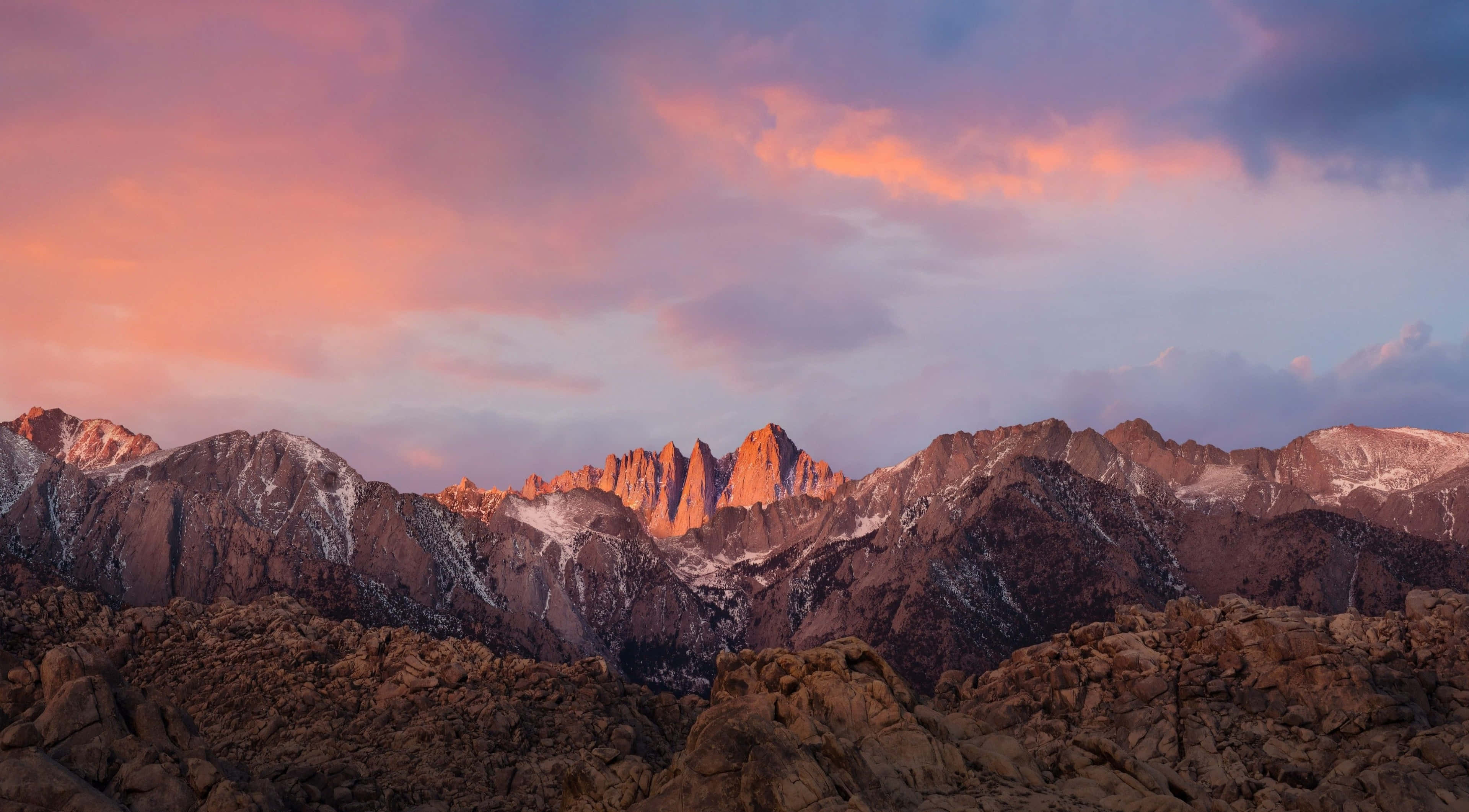 Mount Whitney -vuoren huippu MacBookin oletustausta Taustakuvat