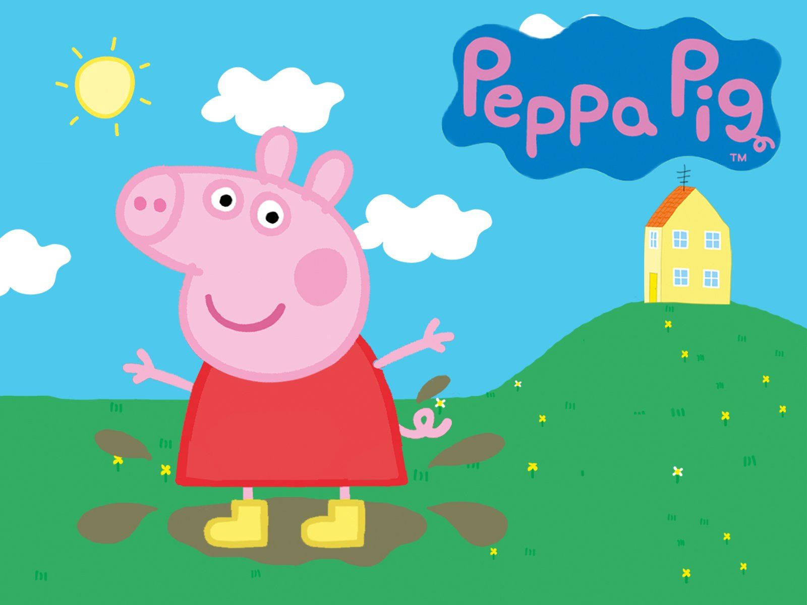 Muddy Vihreä Pelto Peppa Possu Tabletti Taustakuvat