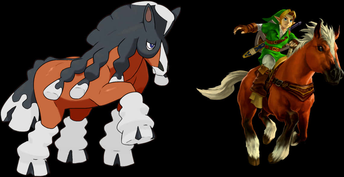 Mudsdale ja Epona Taustakuvat