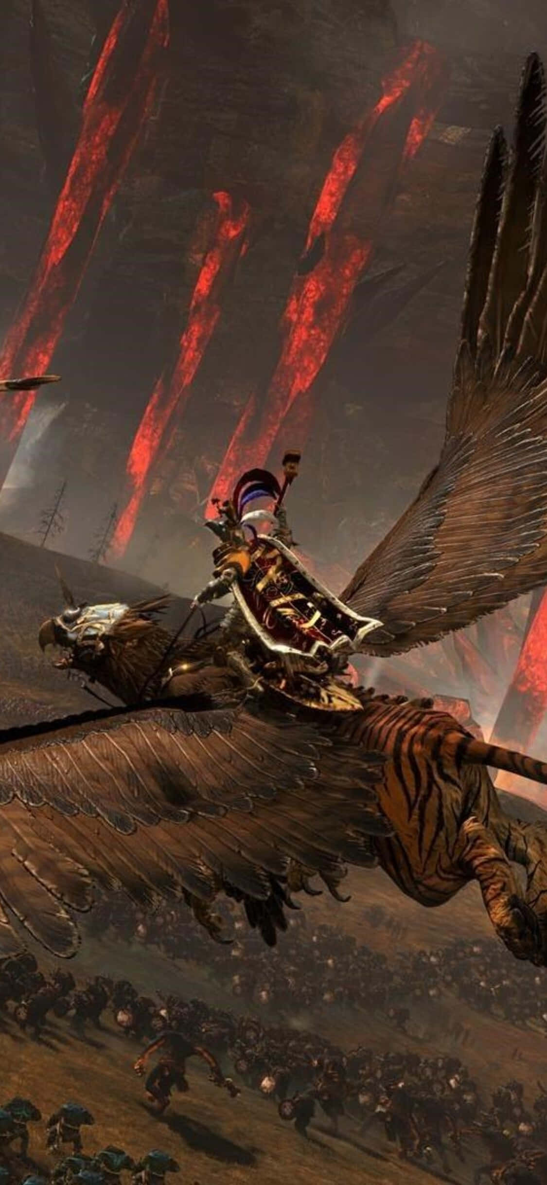 Muodosta taistelulinjat Total War: Warhammerissa iPhonella X Taustakuvat