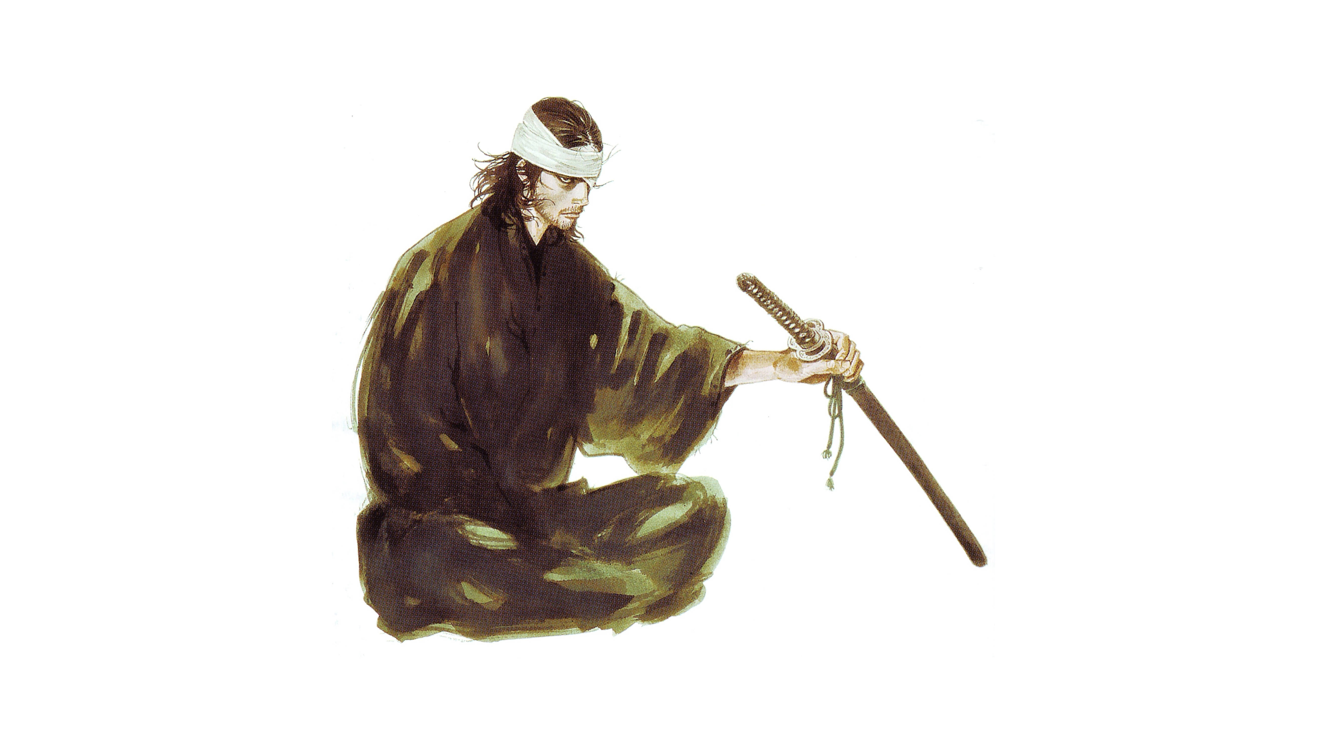 Musashi Vagabond pitää miekkaa Taustakuvat
