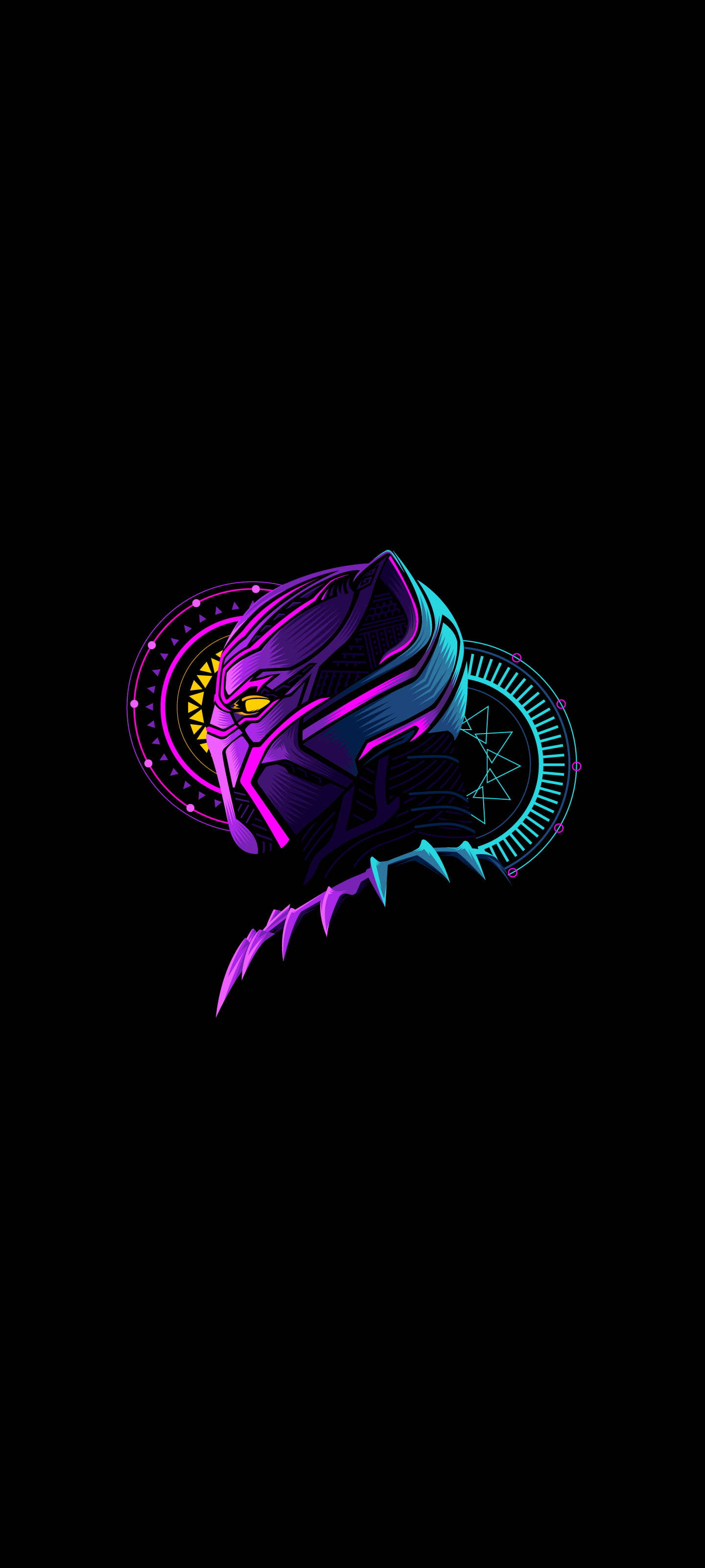 Musta AMOLED Musta Pantteri Taustakuvat