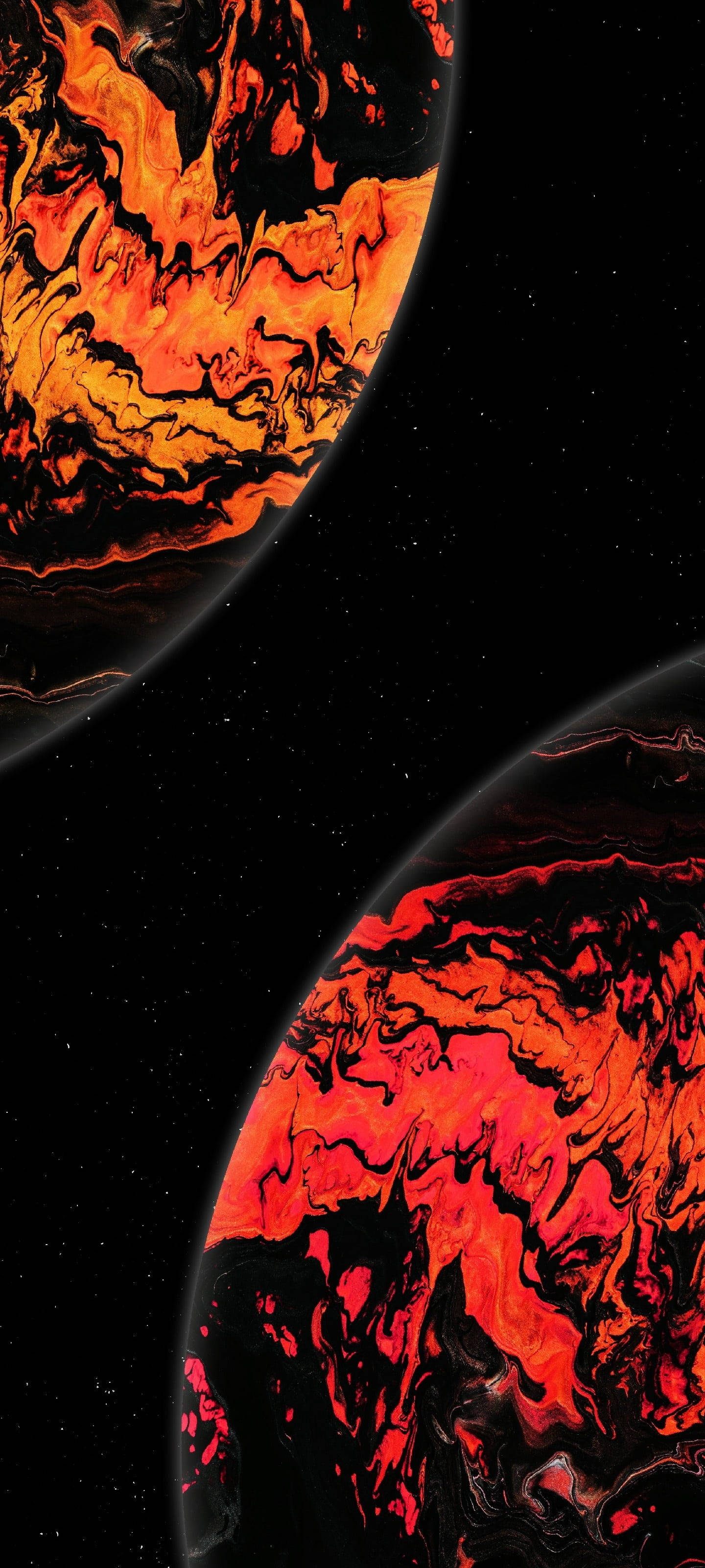 Musta AMOLED Planeetta Taustakuvat