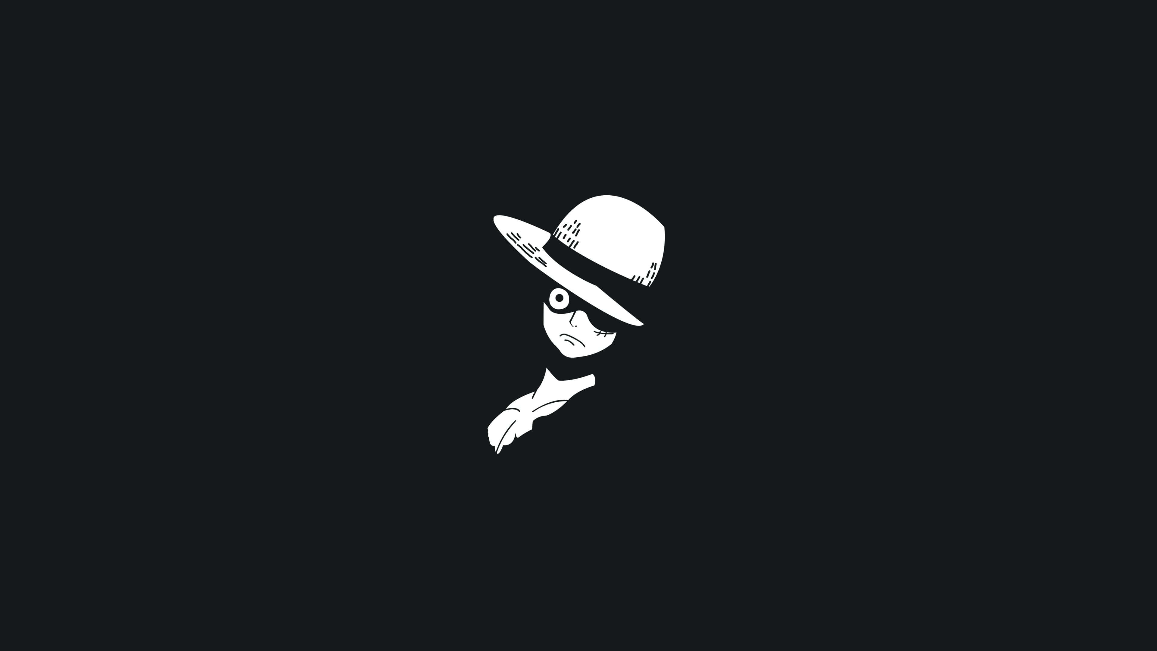 Musta anime Luffy esteettinen PC Taustakuvat