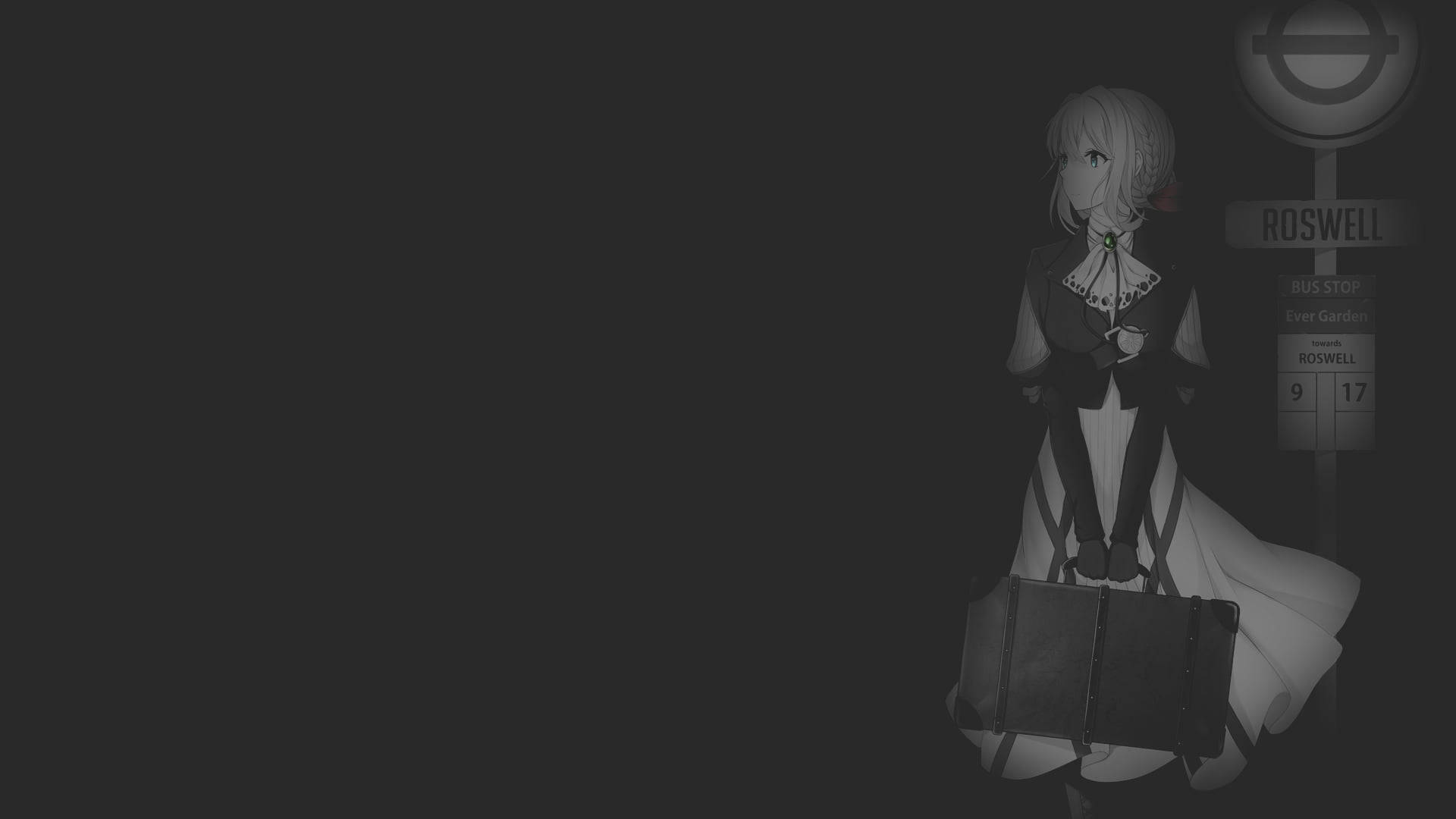 Musta anime Violet Evergarden Taustakuvat