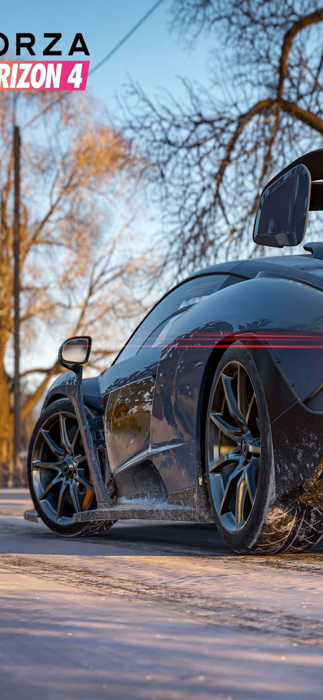 Musta Audi iPhone X Forza Motorsport 7 -taustakuva Taustakuvat