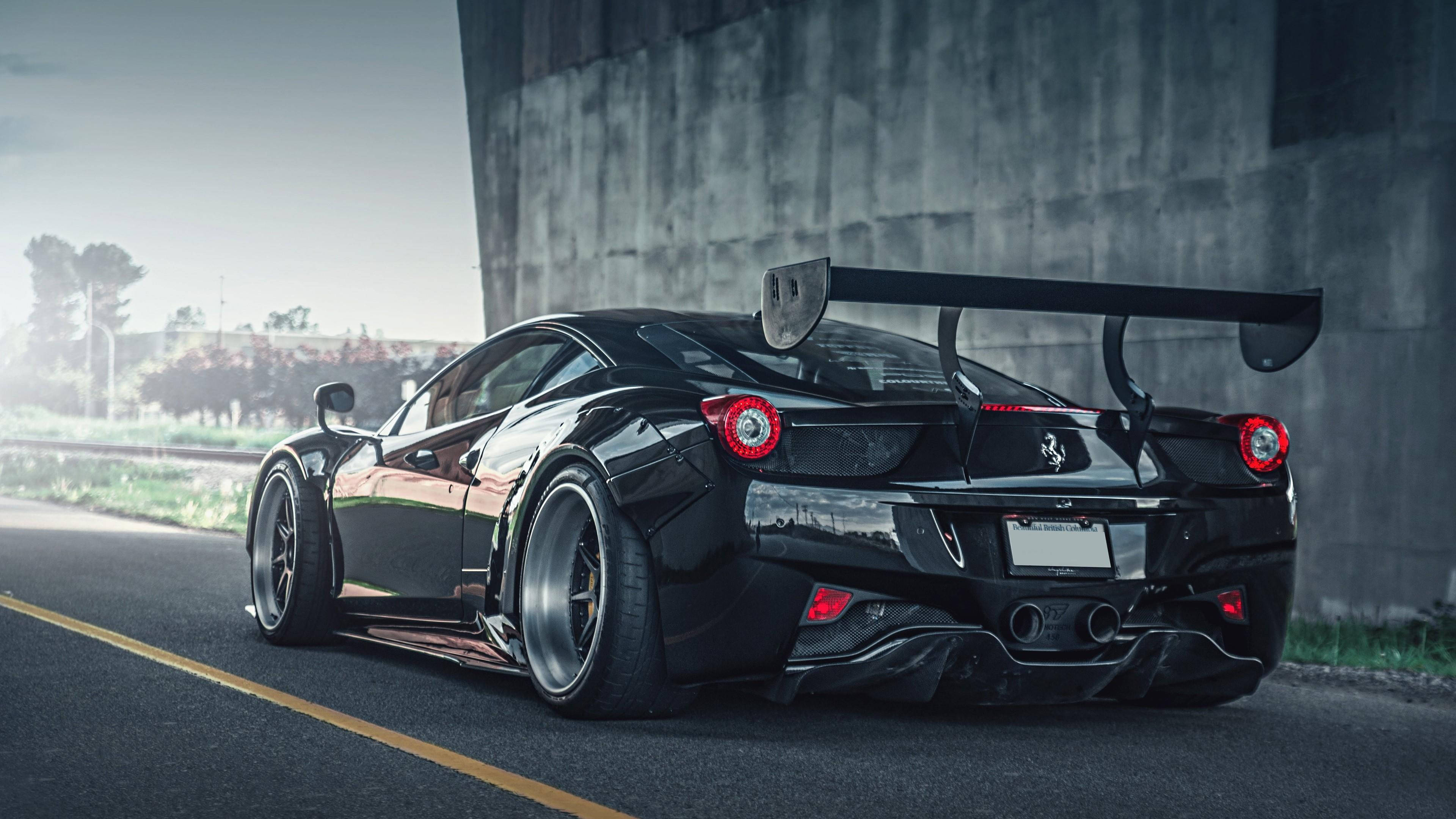 Musta auto HD Ferrari Taustakuvat