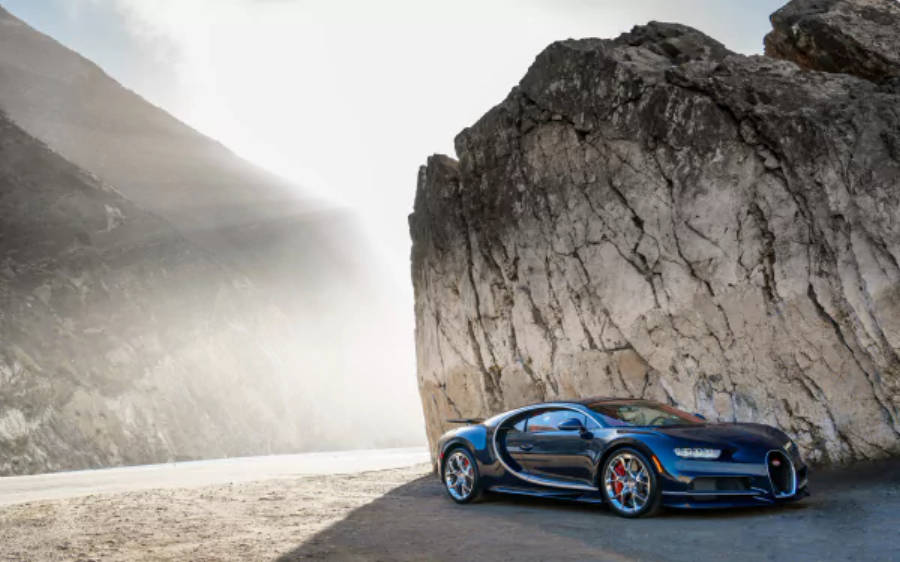 Musta Bugatti Chiron 4K Taustakuvat