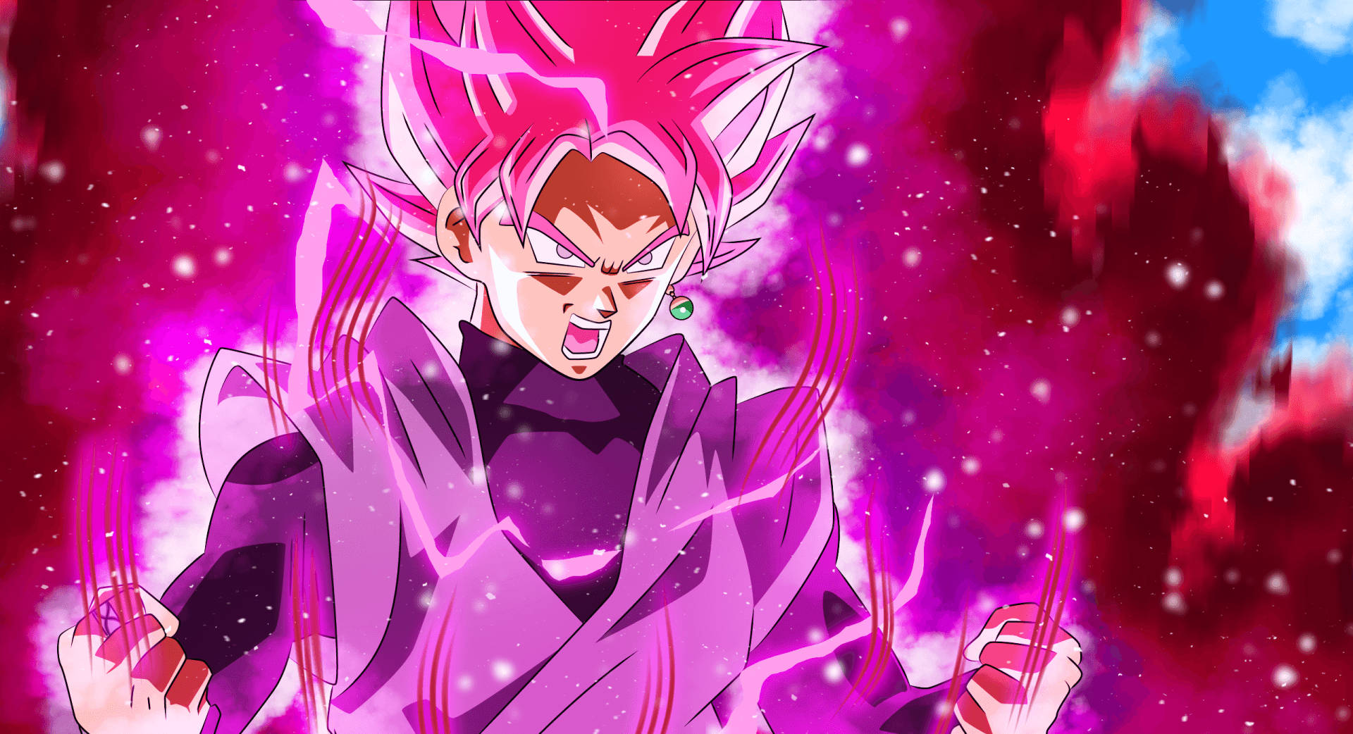 Musta Goku lataamassa voimiaan Taustakuvat