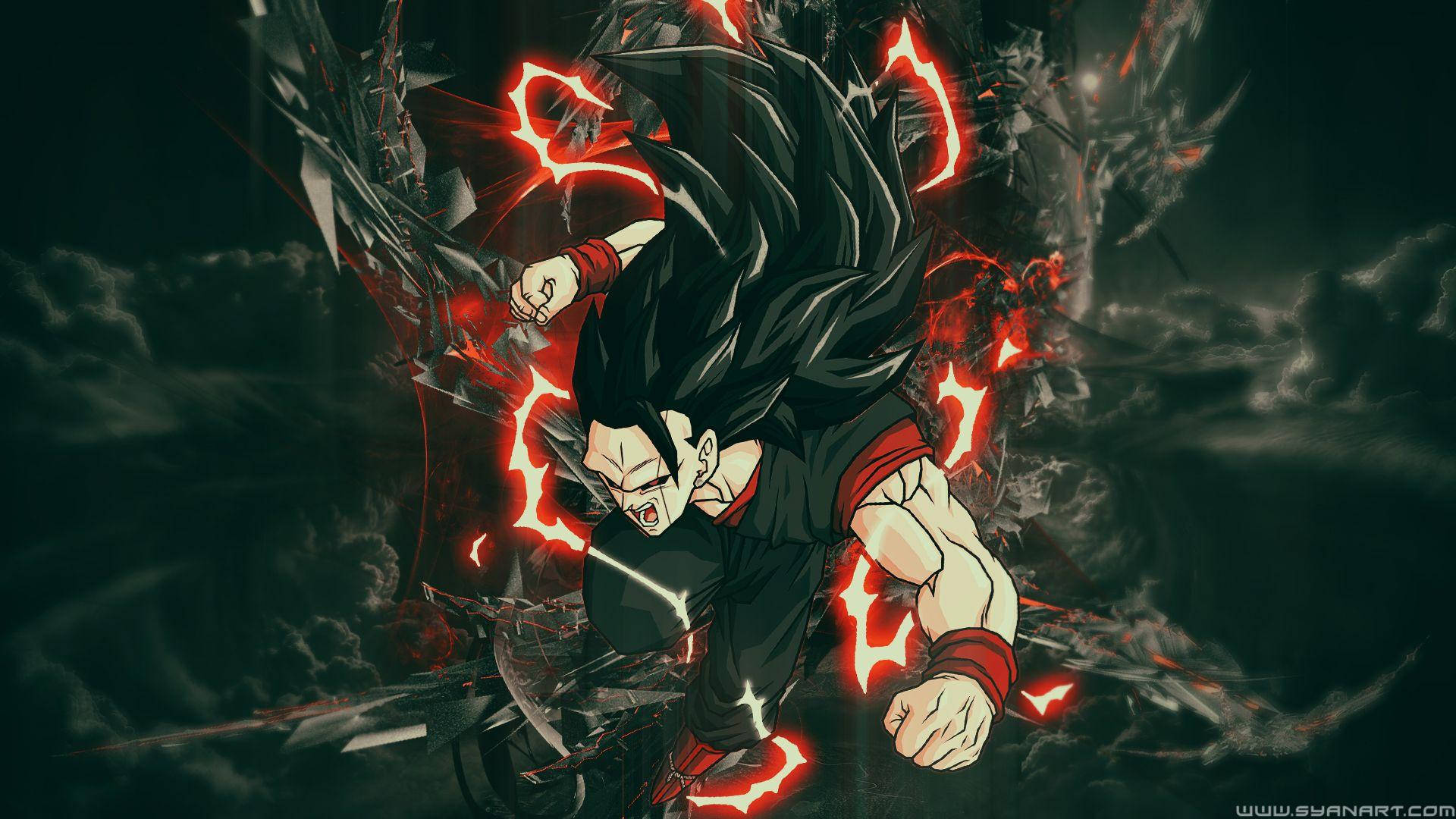 Musta Goku Super Saiyan Kolmas Muoto Taustakuvat