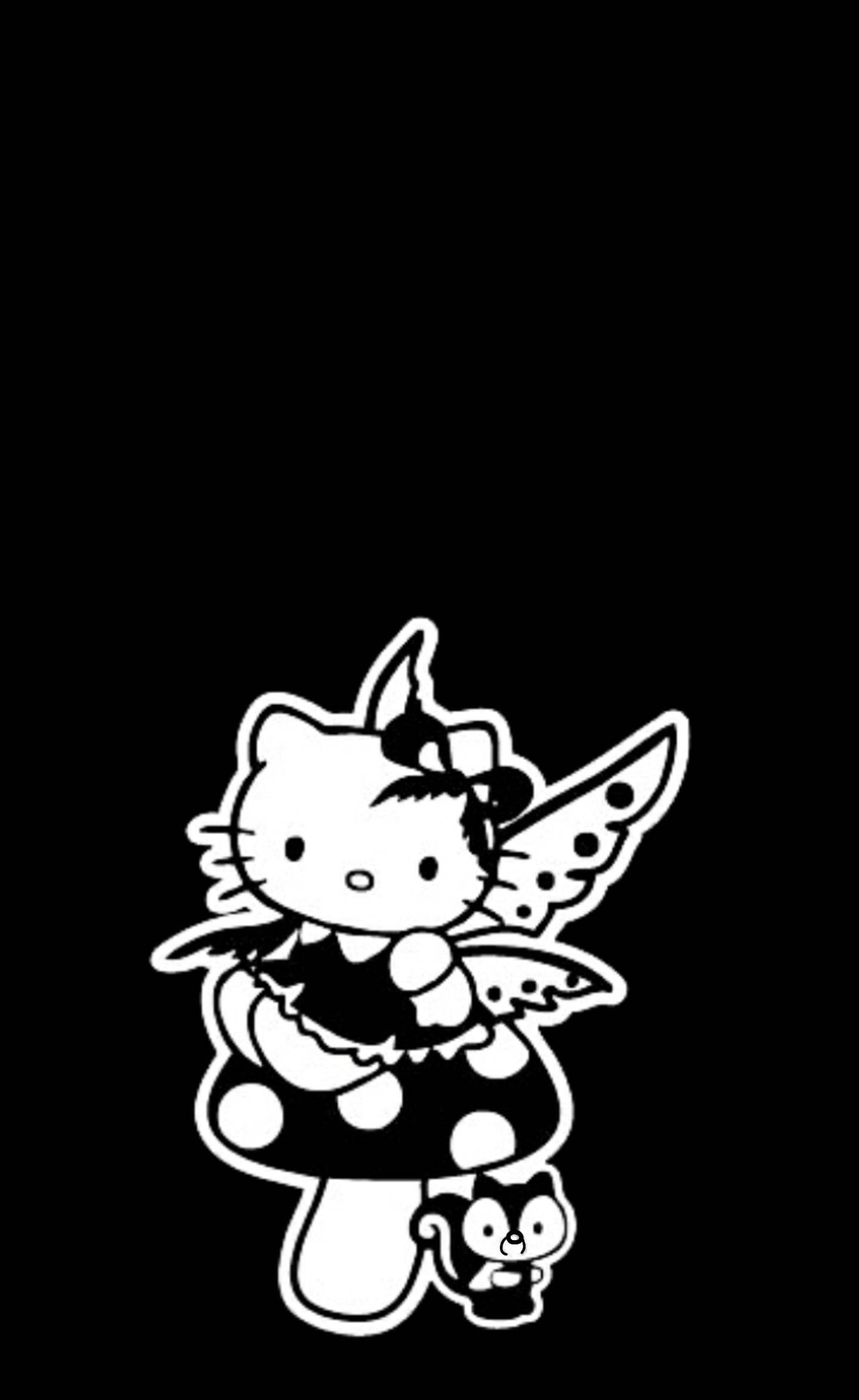 Musta Hello Kitty Keijuasussa Taustakuvat
