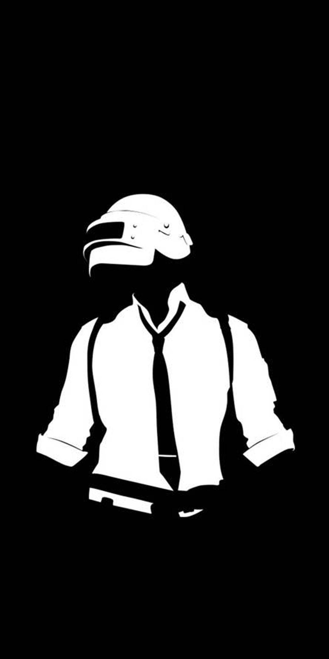 Musta ja valkoinen PUBG-logo Taustakuvat