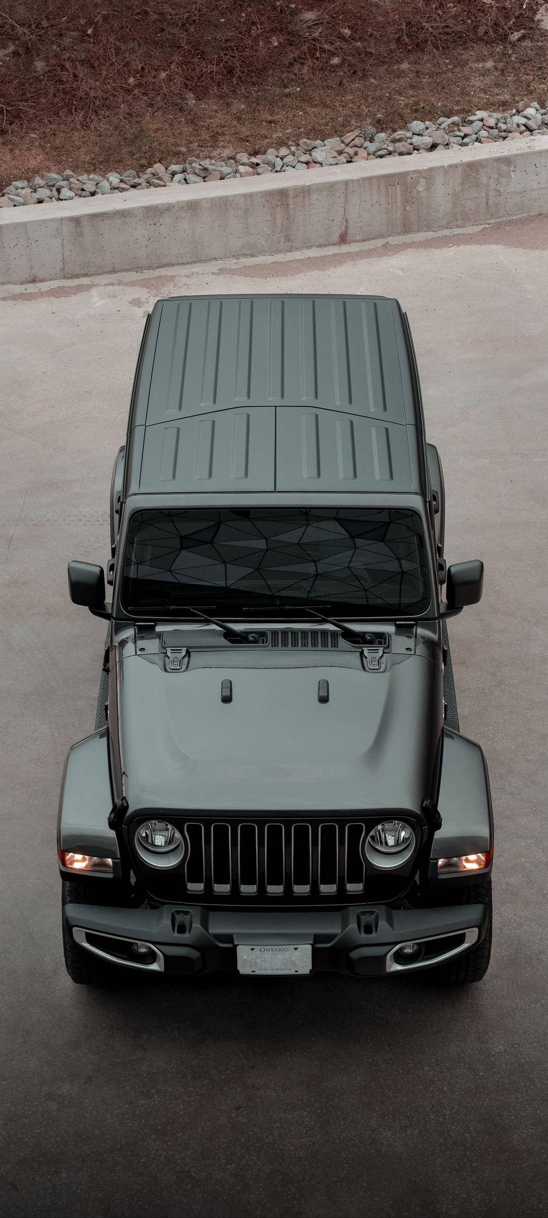 Musta Jeep ilmakuva Taustakuvat
