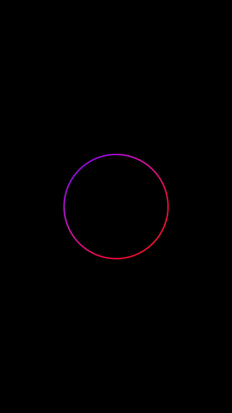Musta ympyrä Pixel 3xl OLED -tausta Taustakuvat