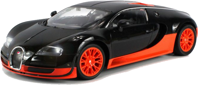 Mustan ja oranssin Bugatti Veyronin sivukuva Taustakuvat