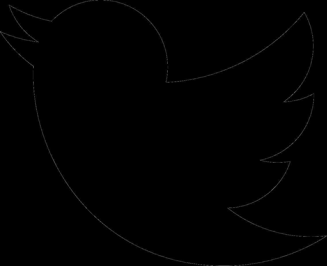 Mustan Twitter-logon siluetti Taustakuvat