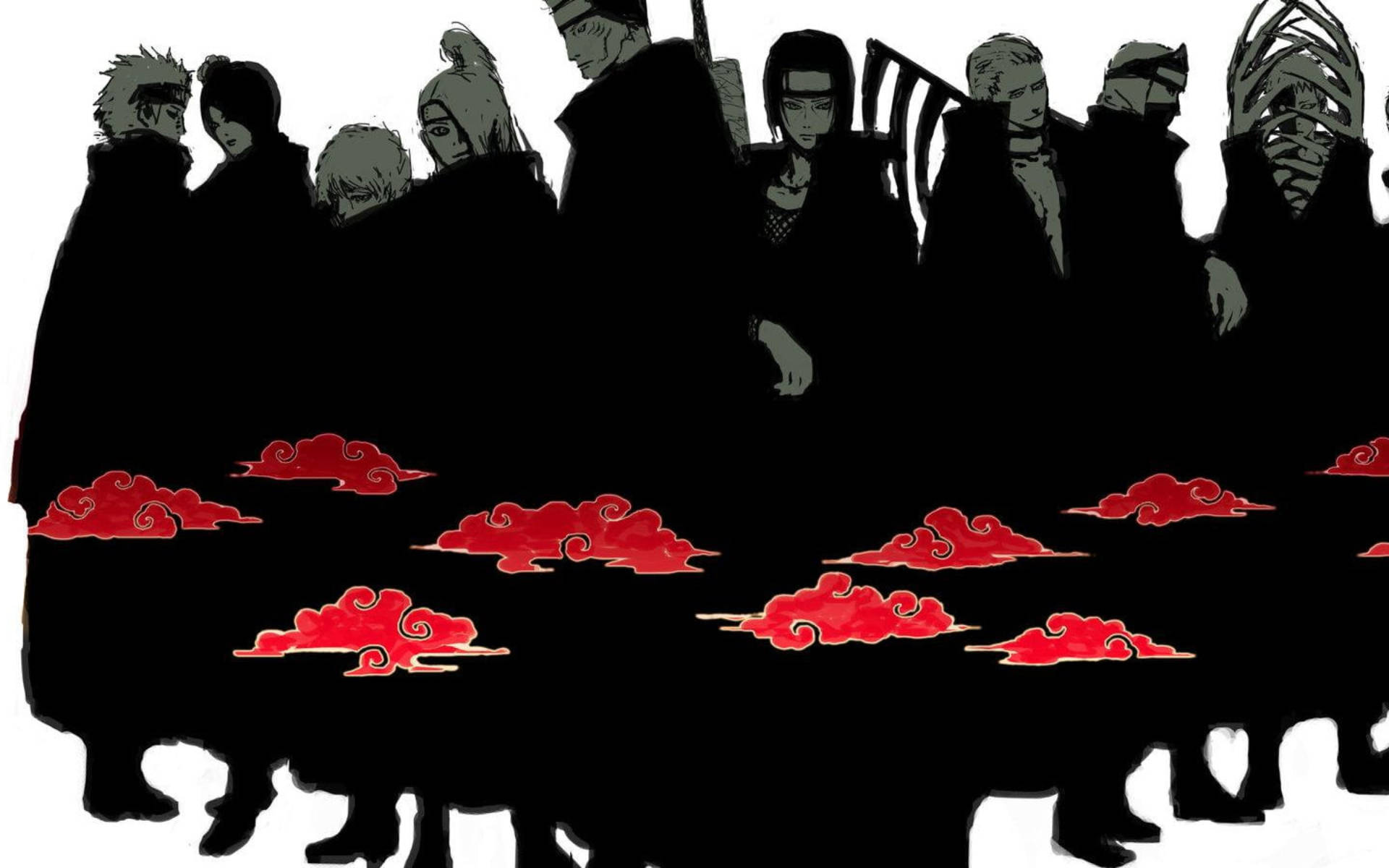 Mustat Akatsuki Naruto -hahmot Taustakuvat