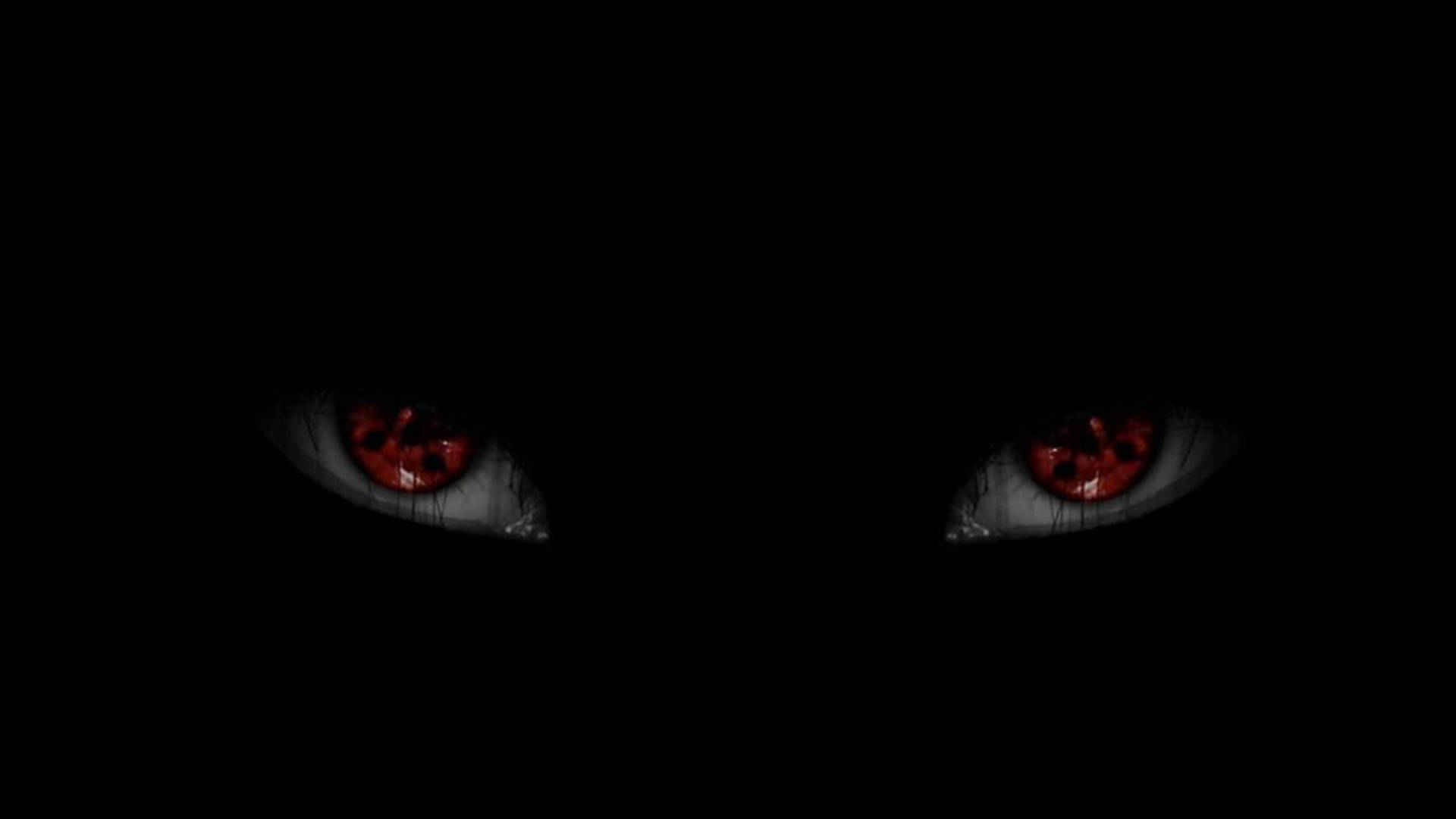 Mustat anime Sharingan-silmät Taustakuvat
