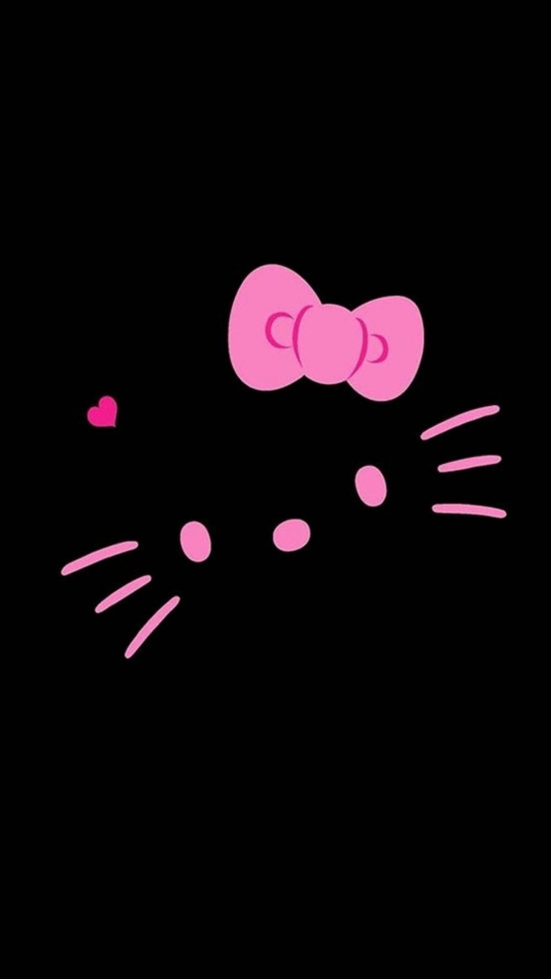 Mustat Hello Kittyn kasvot yksityiskohtineen Taustakuvat