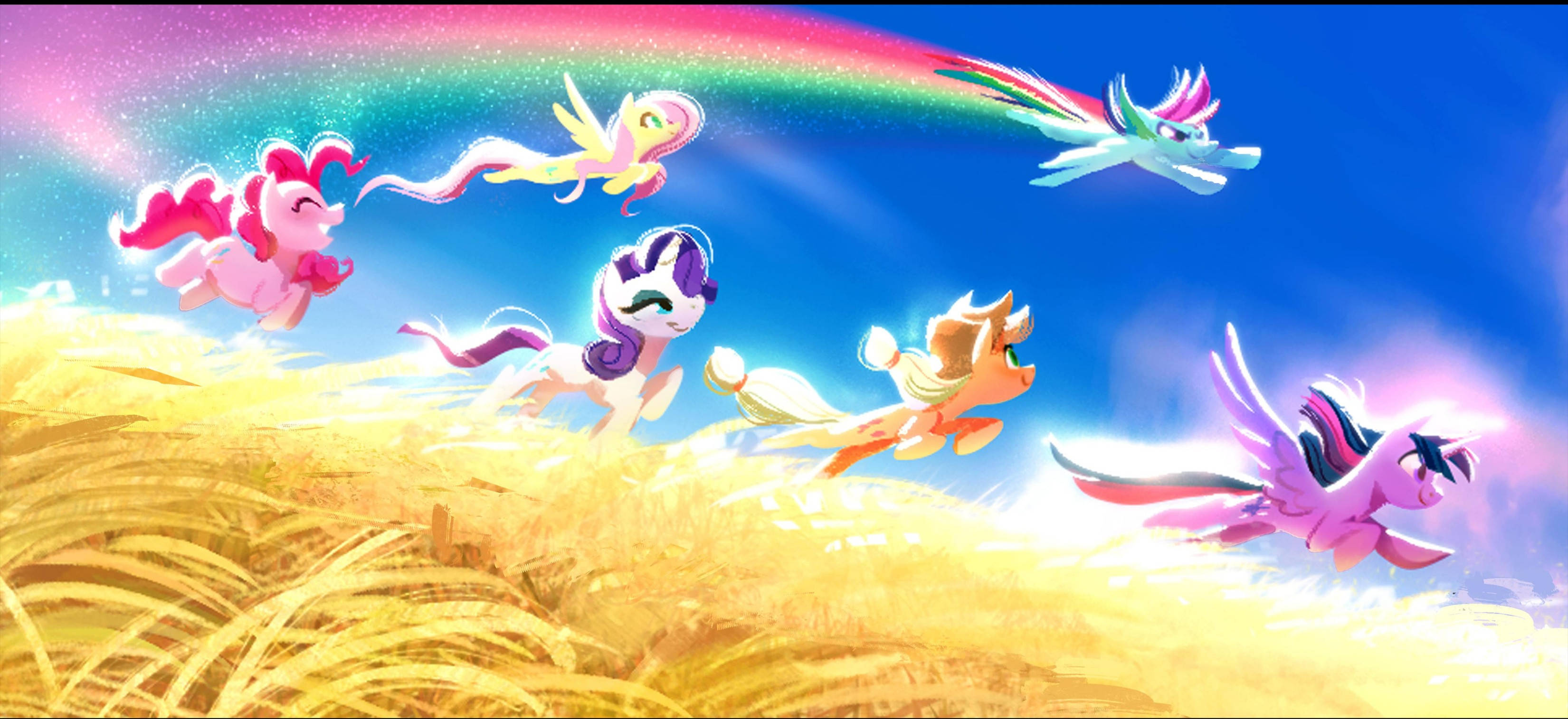My Little Pony juoksee työpöydällä Taustakuvat