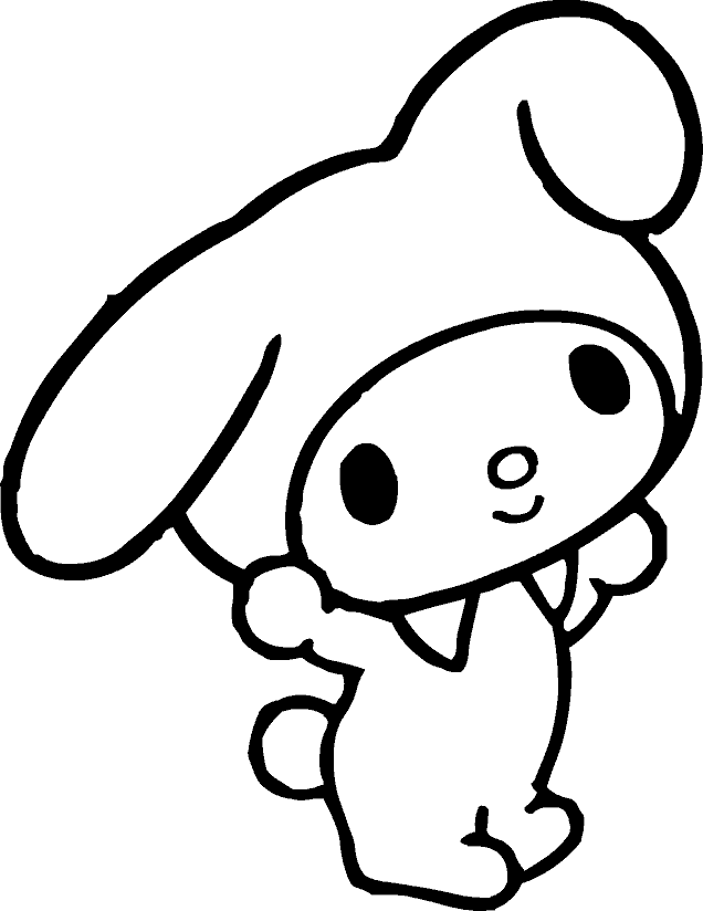 My Melody ääriviivapiirros Taustakuvat
