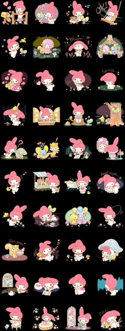 My Melody - Ilmeiden ja aktiviteettien kokoelma Taustakuvat