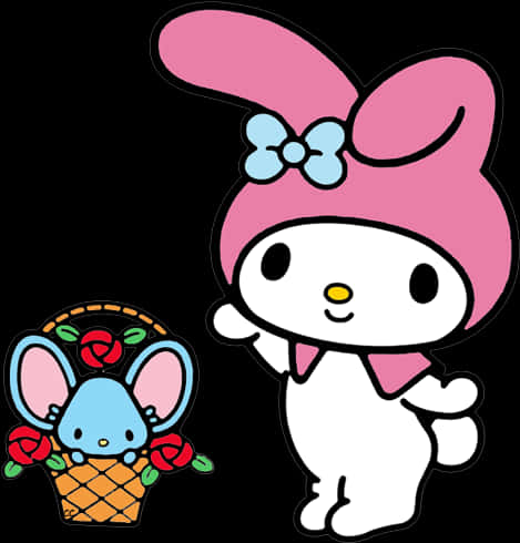 My Melody ja ystävä Taustakuvat