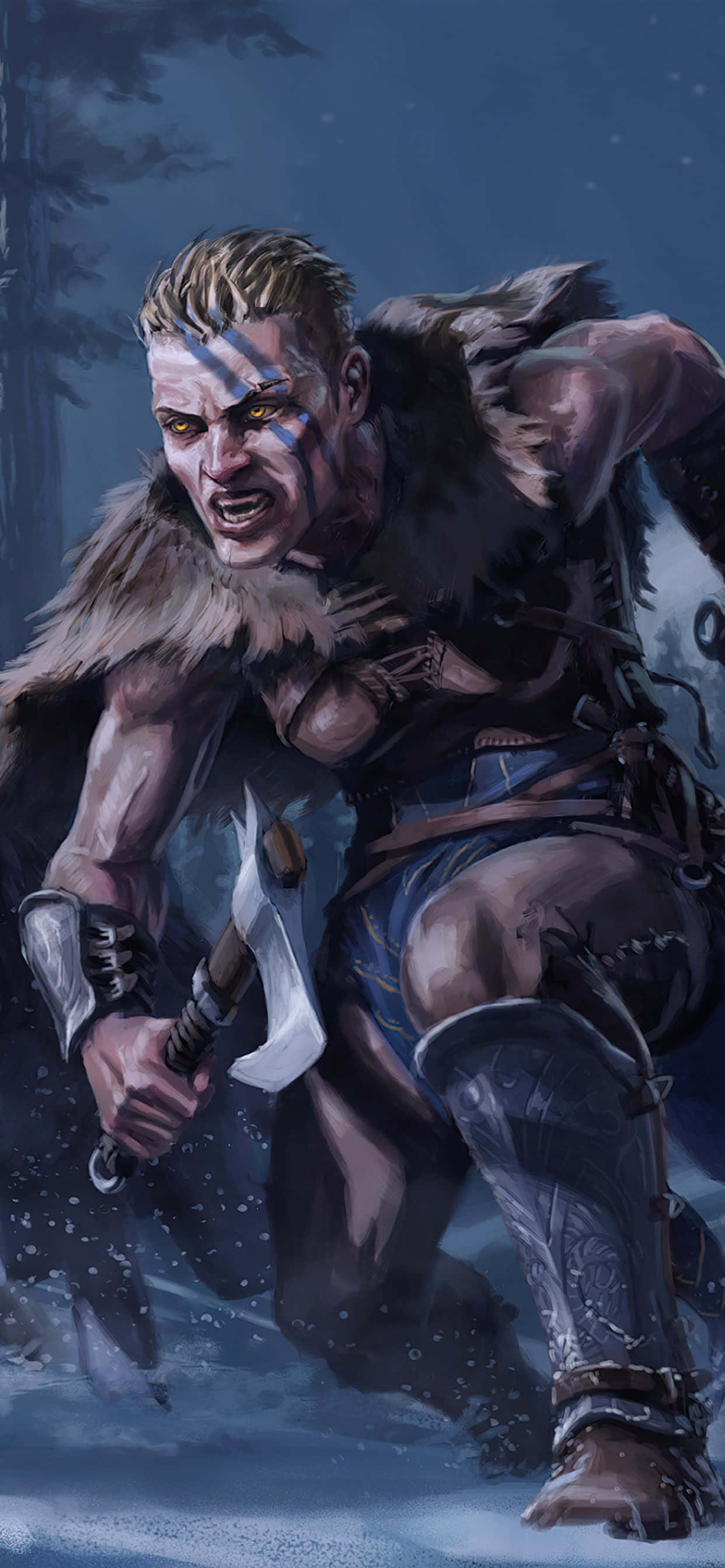 Naiviikinki iPhone Xs Max Assassin's Creed Valhalla Taustakuva Taustakuvat