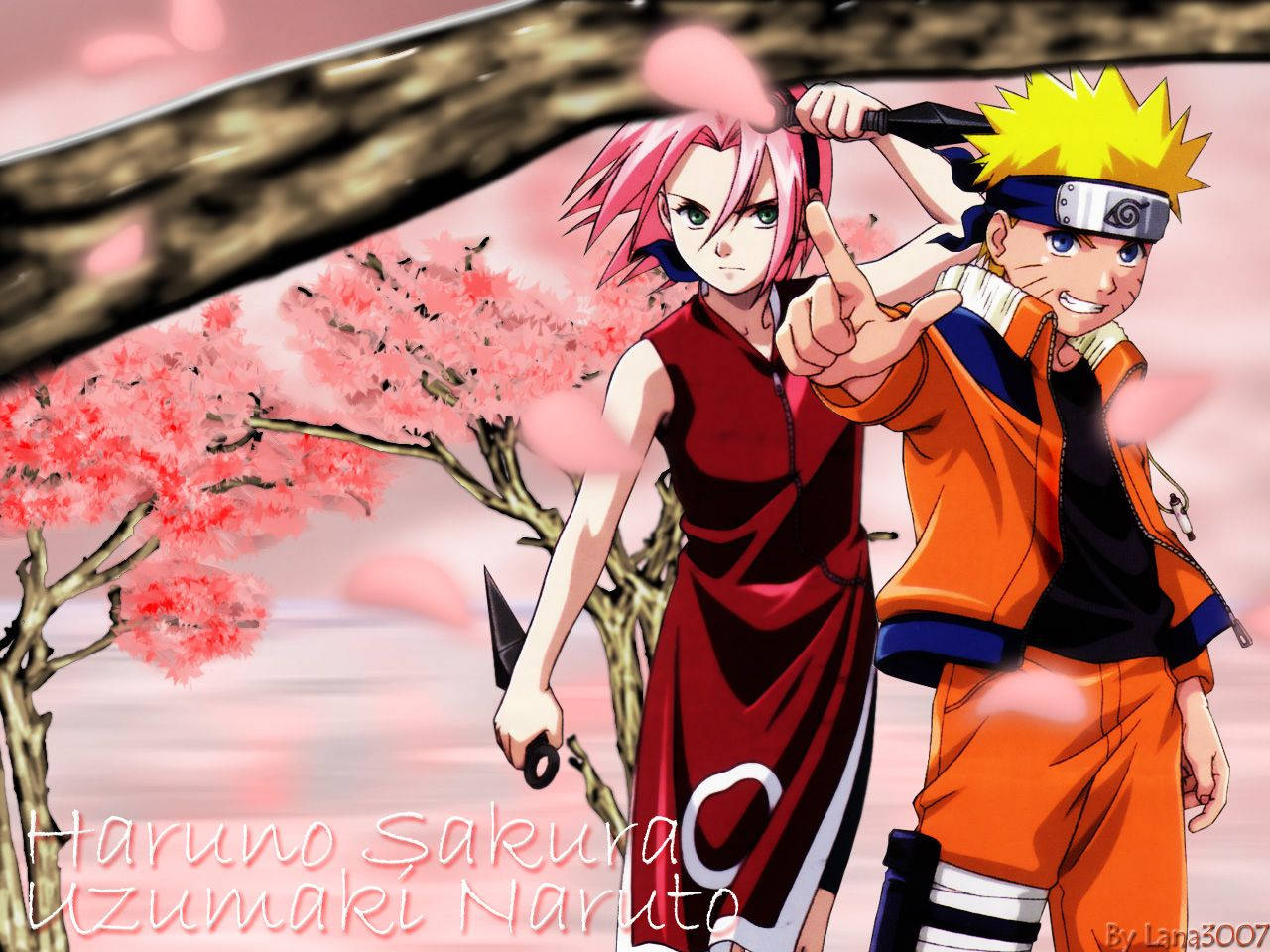 Naruto Anime Sakura Voimakas Duo Taustakuvat