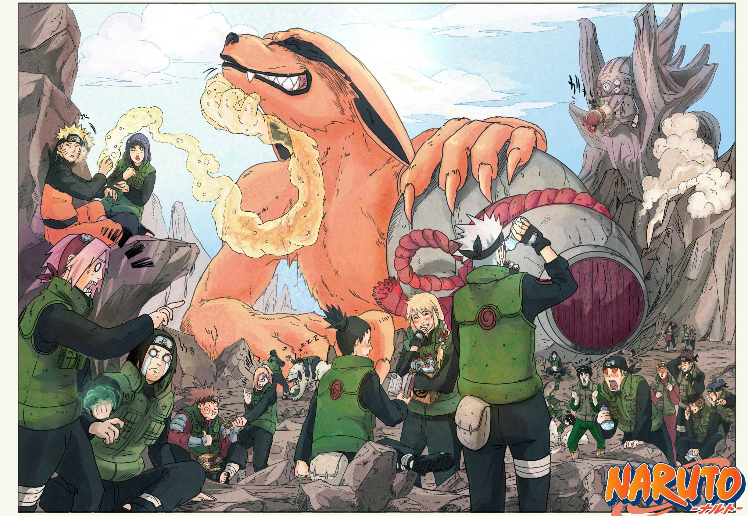 Naruto avainhahmojen juliste Taustakuvat