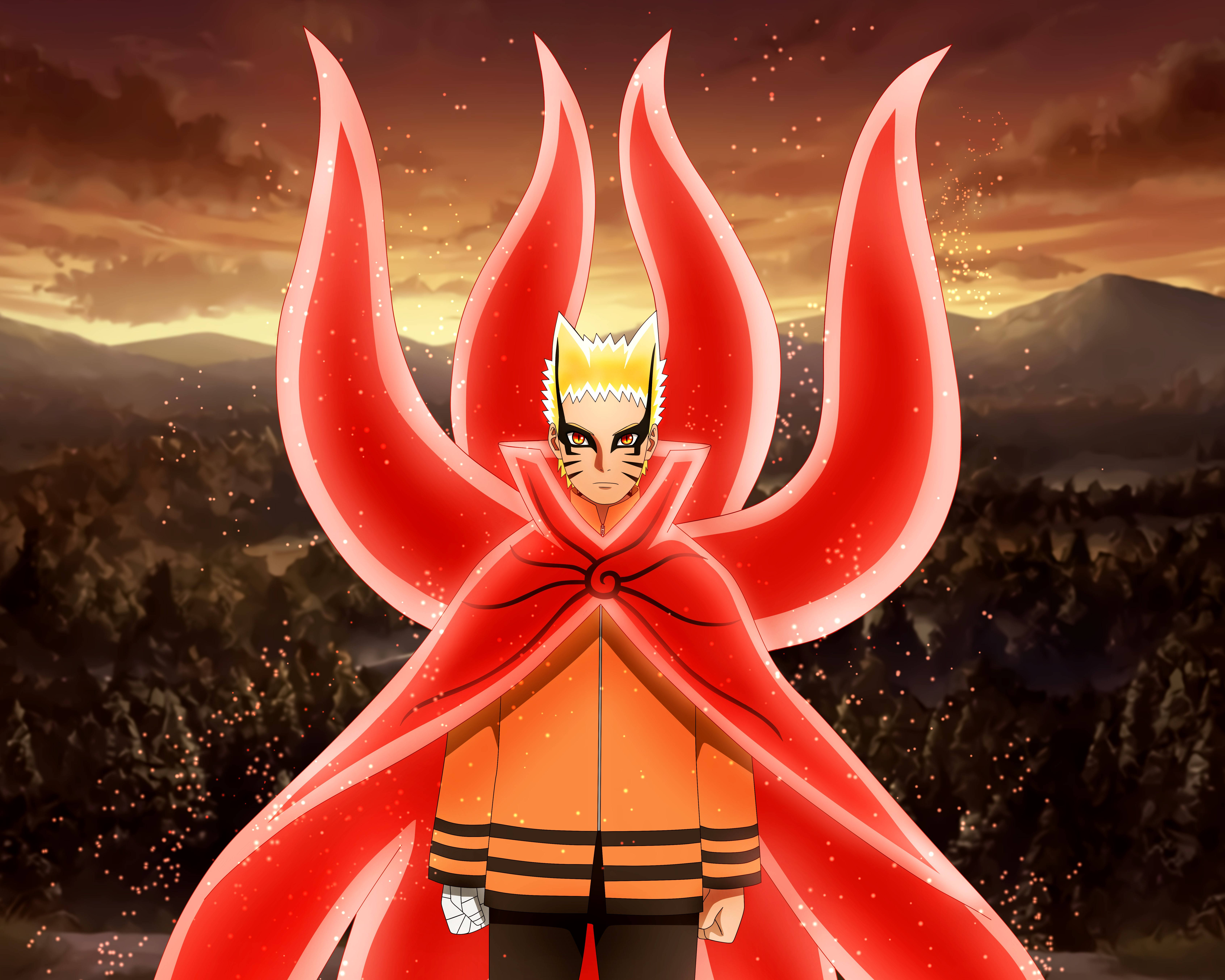 Naruto Baryon-tila hehkuu Taustakuvat