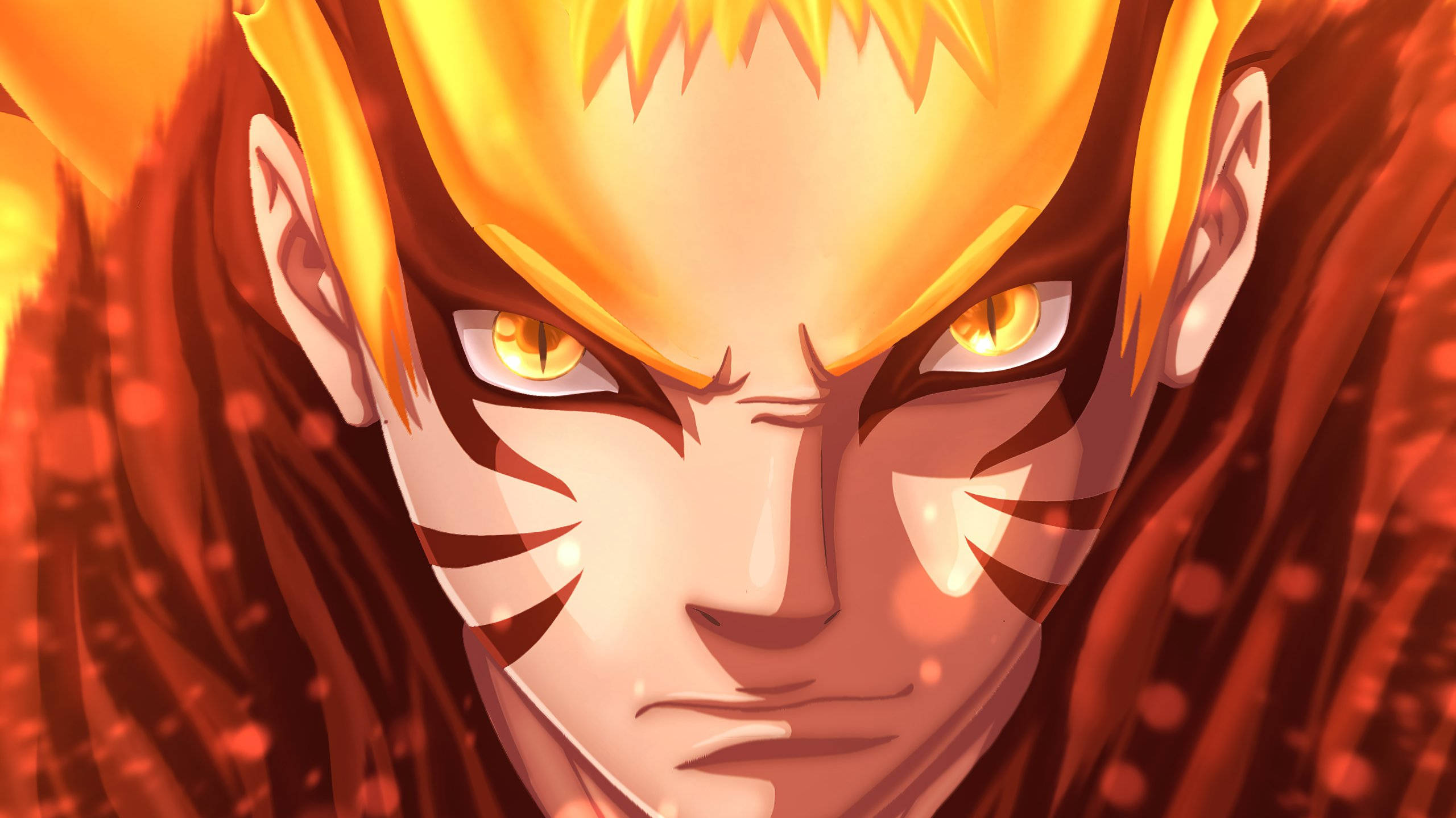 Naruto Baryon-tila hehkuvilla silmillä Taustakuvat