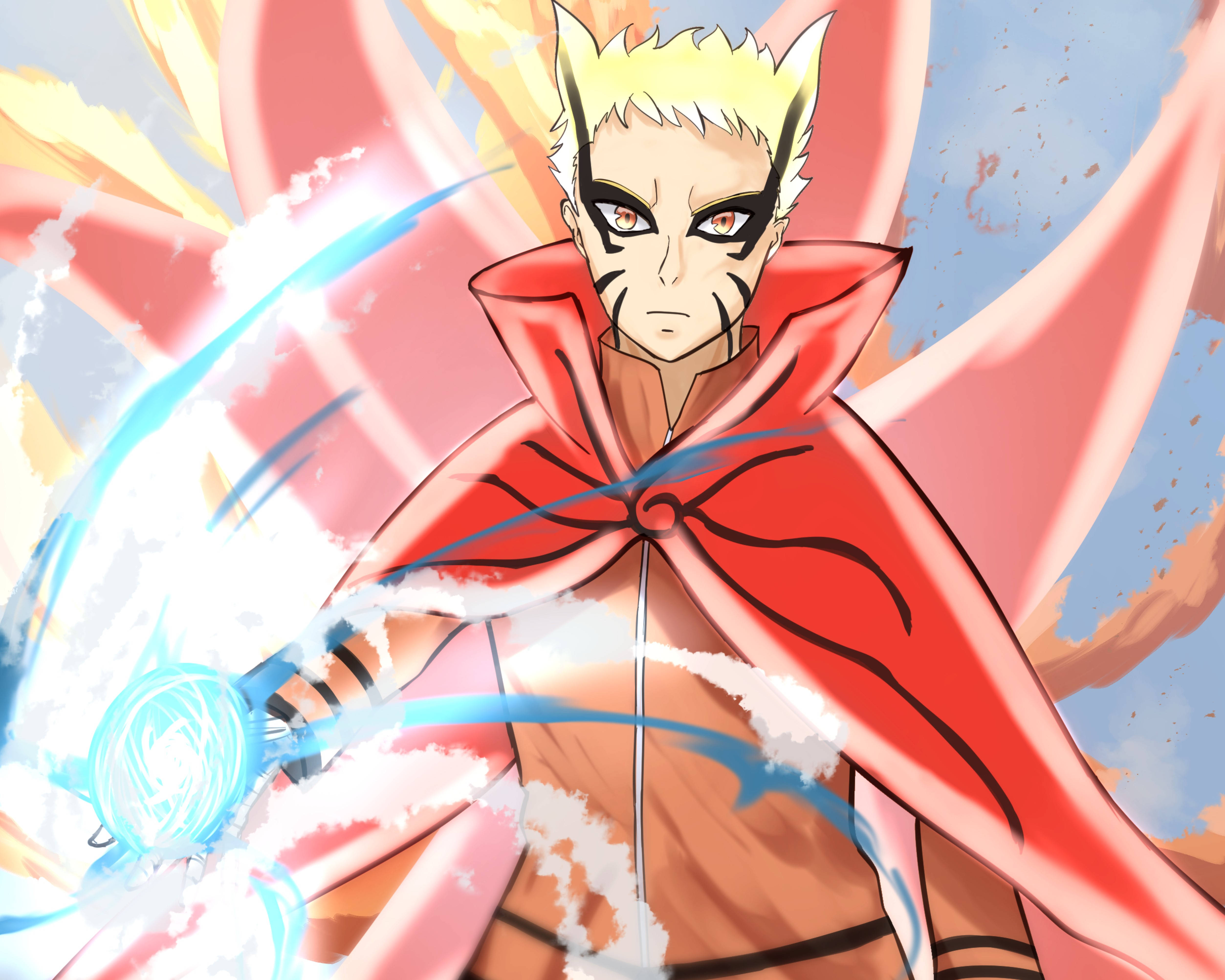 Naruto Baryon-tila viileä hurja katse Taustakuvat