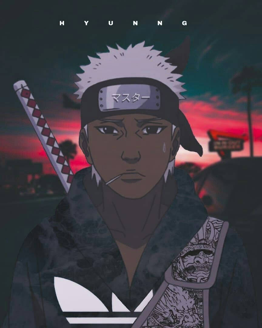 Naruto Drip Anime-hahmona Omoi Taustakuvat