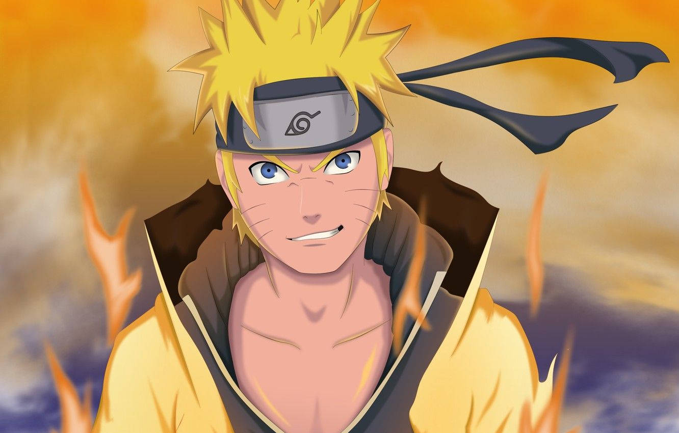 Naruto Elävä Keltainen Kaapu Taustakuvat