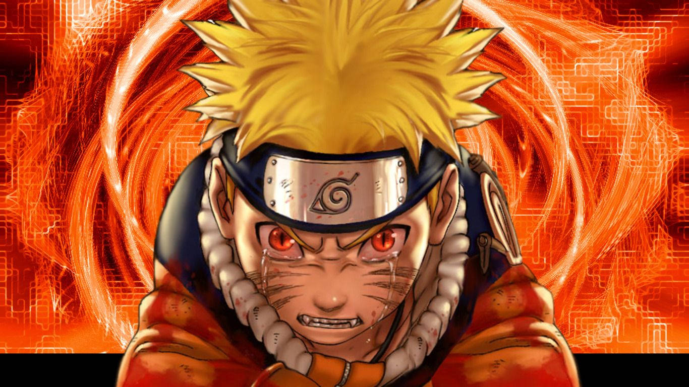 Naruto elävä taustakuva vihaisena ja itkevänä Taustakuvat
