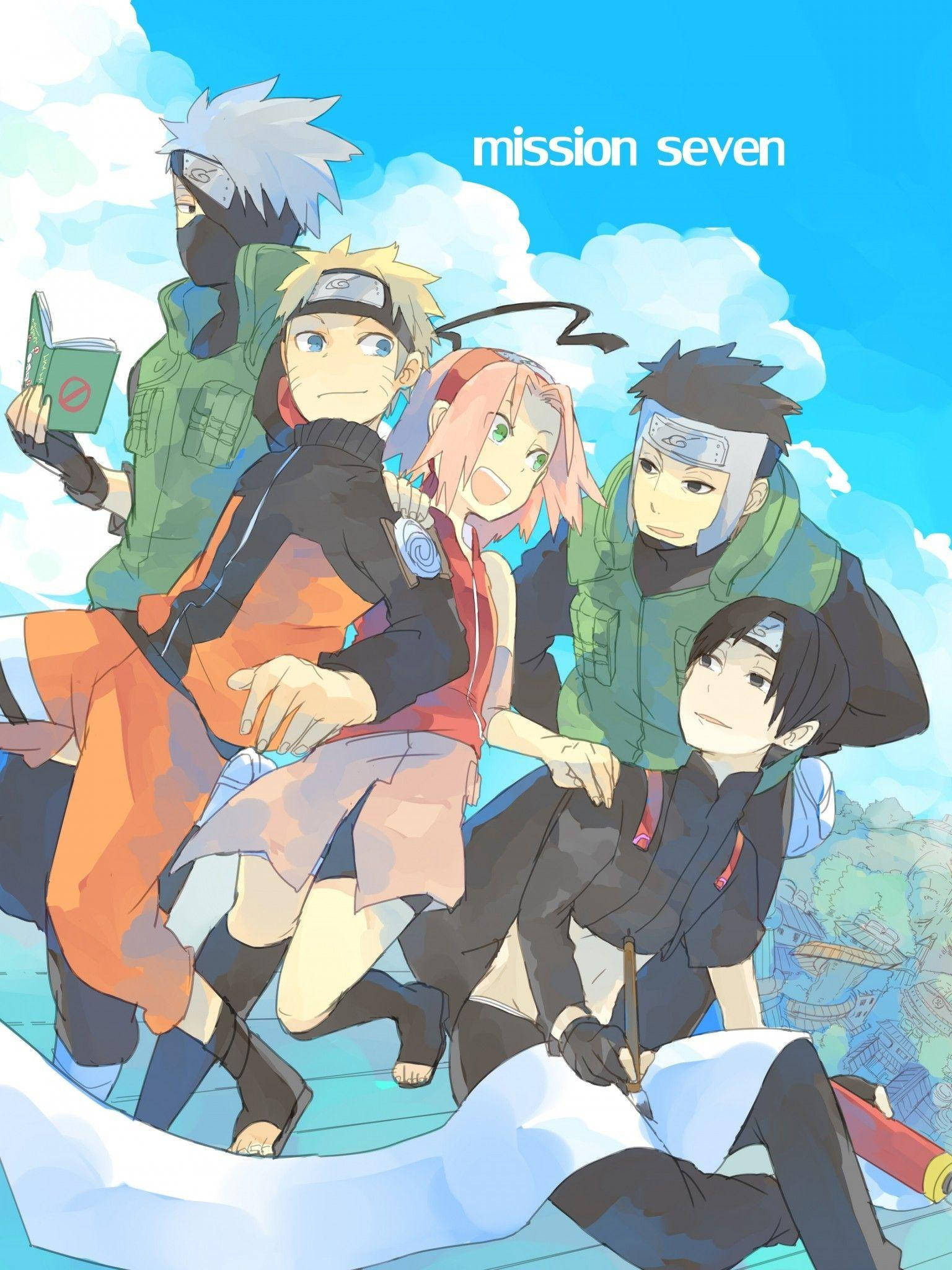 Naruto-hahmojen esteettinen fanitaide Taustakuvat