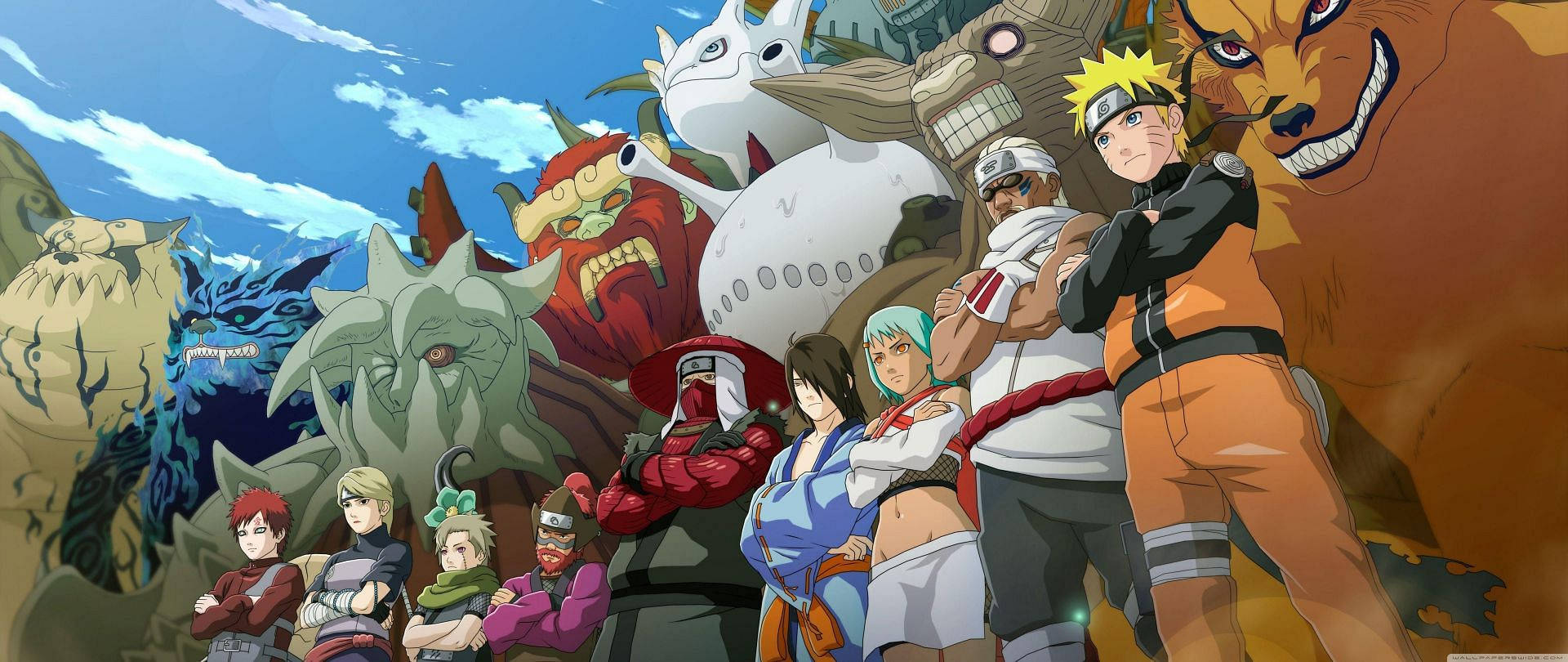 Naruto-hahmot ja heidän lopullinen muotonsa Taustakuvat