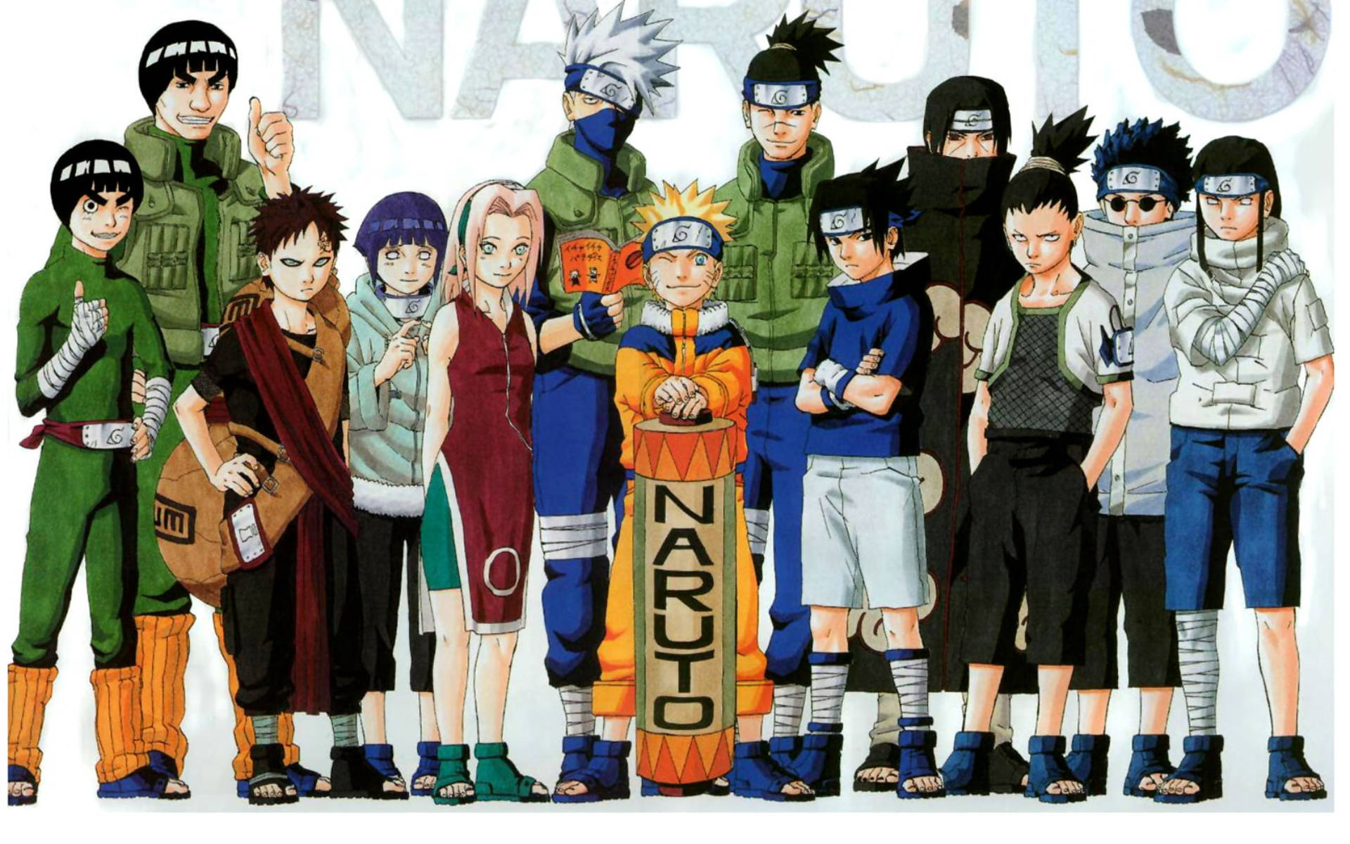 Naruto-hahmot opettajat ja oppilaat Taustakuvat