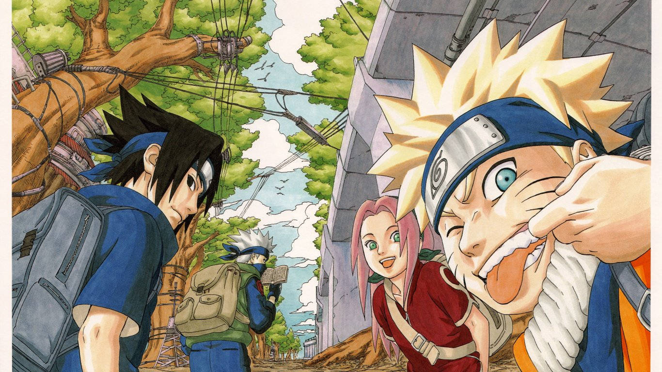 Naruto-hahmot Tiimi 7 Taustakuvat