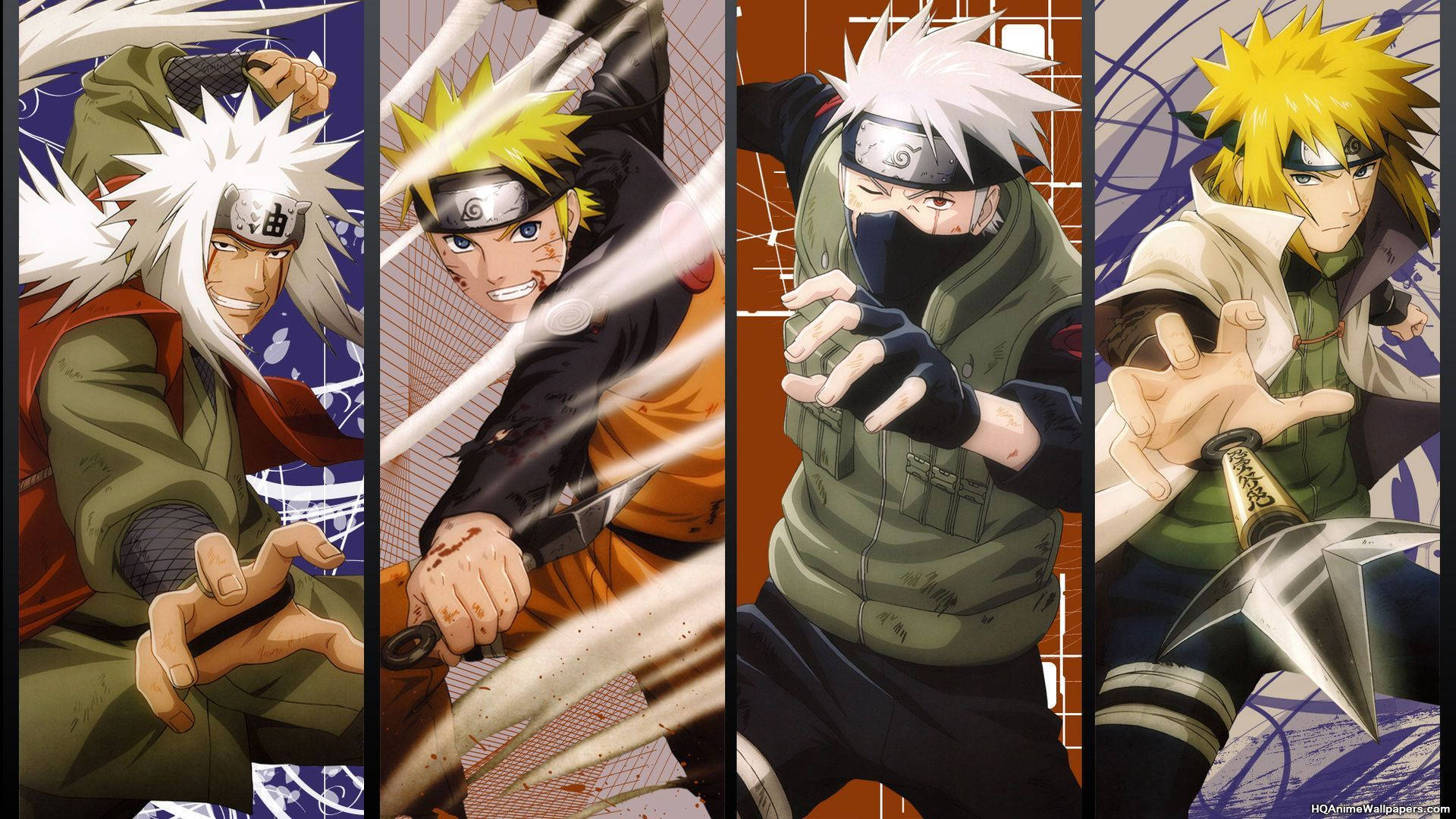 Naruto-hahmot Voimakkaita Ninjoja Taustakuvat