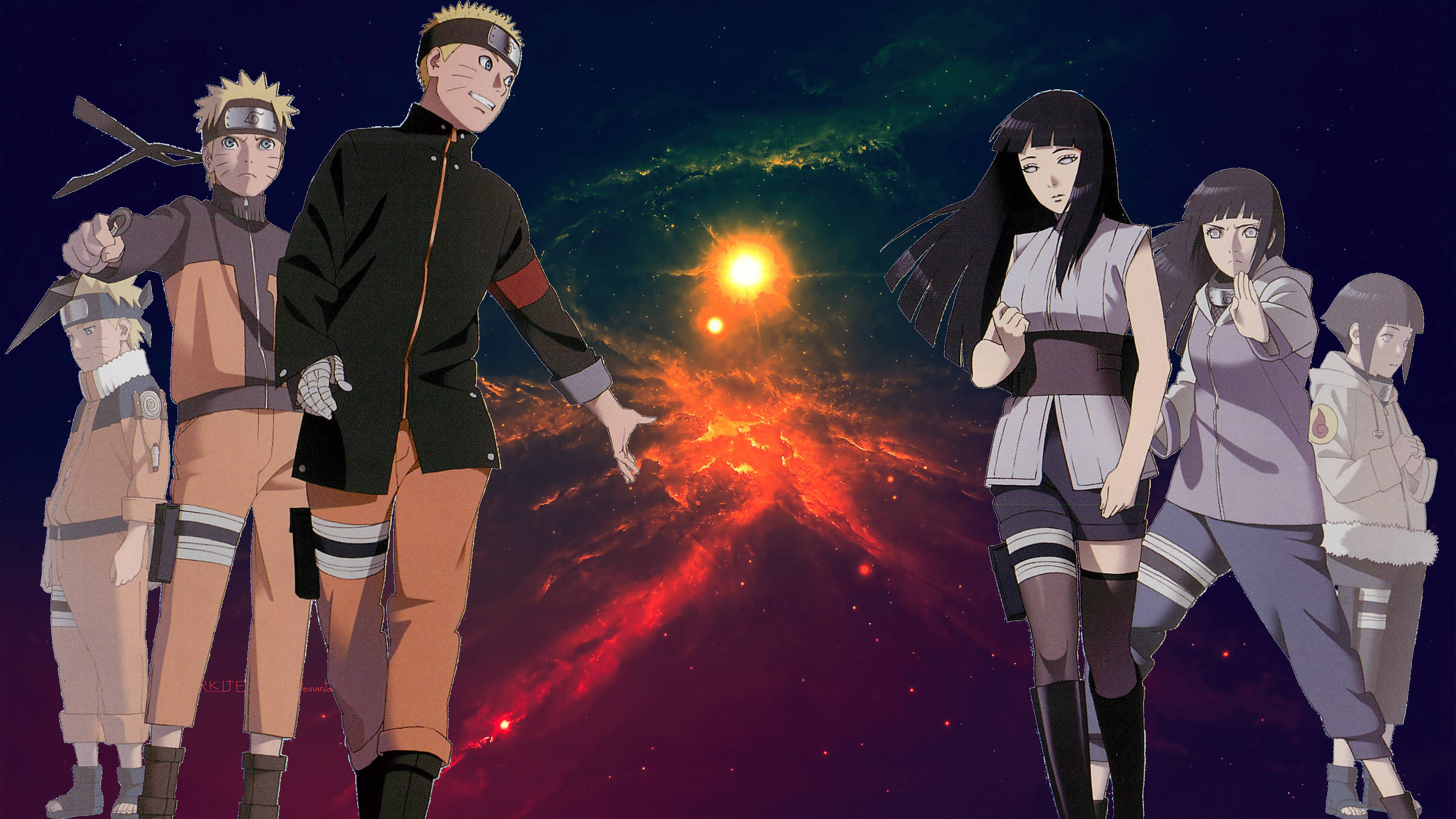 Naruto ja Hinata vaiheet Taustakuvat