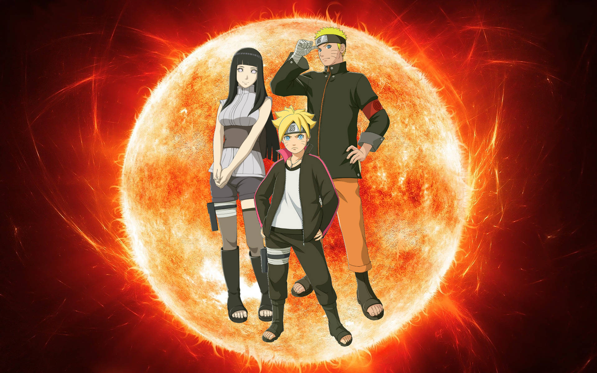Naruto ja Hinata Boruton kanssa Taustakuvat