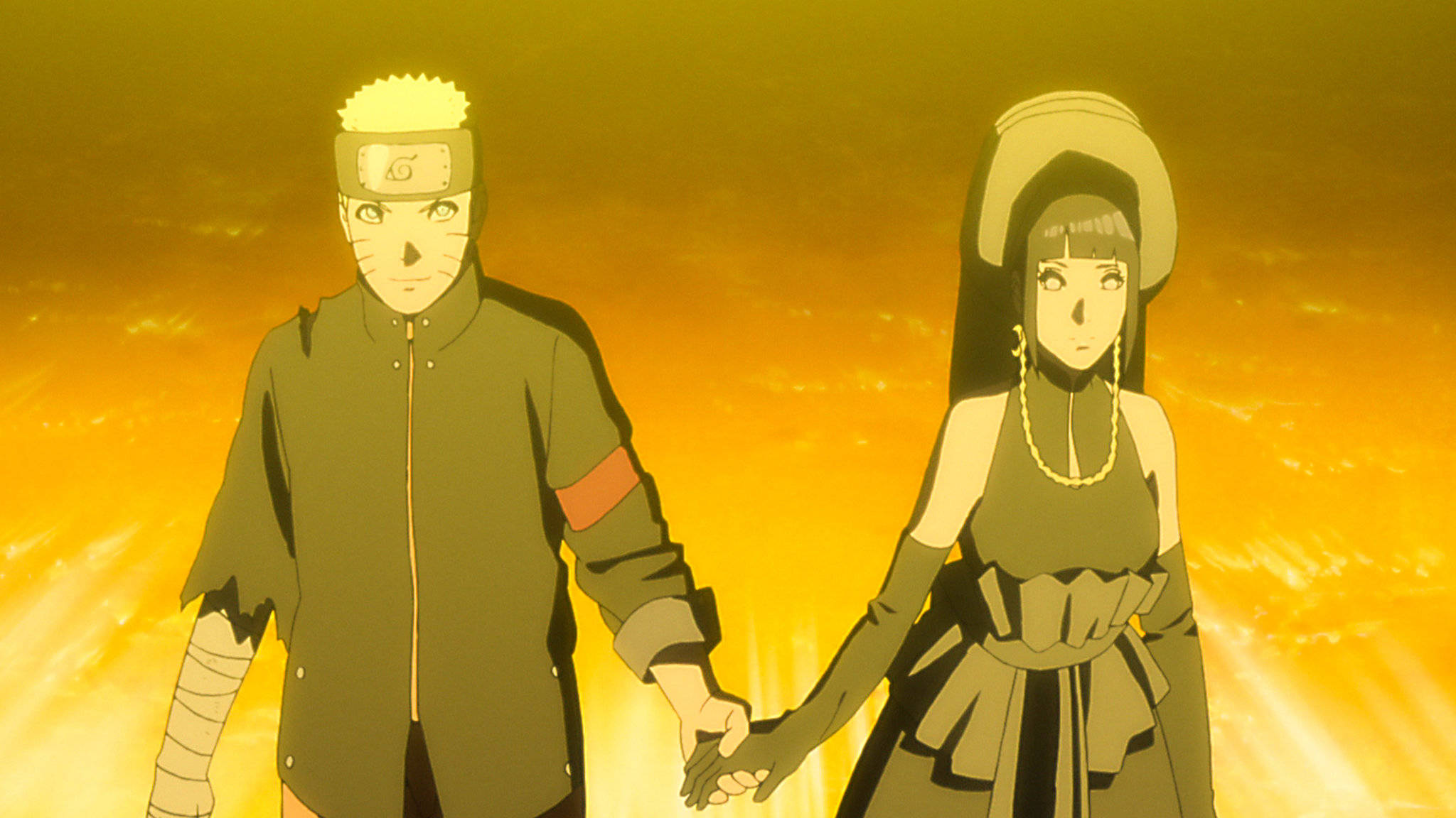 Naruto ja Hinata käsi kädessä Taustakuvat