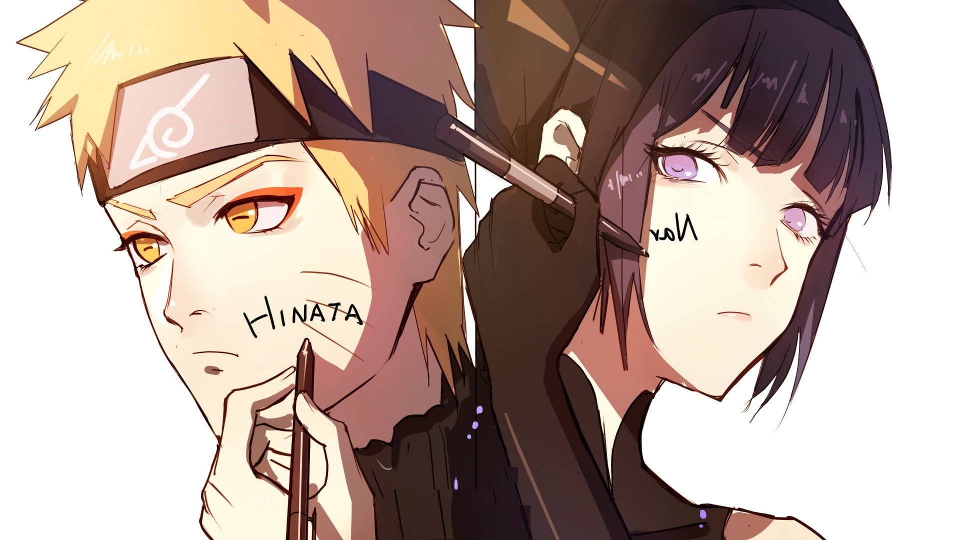 Naruto ja Hinata kasvot Taustakuvat
