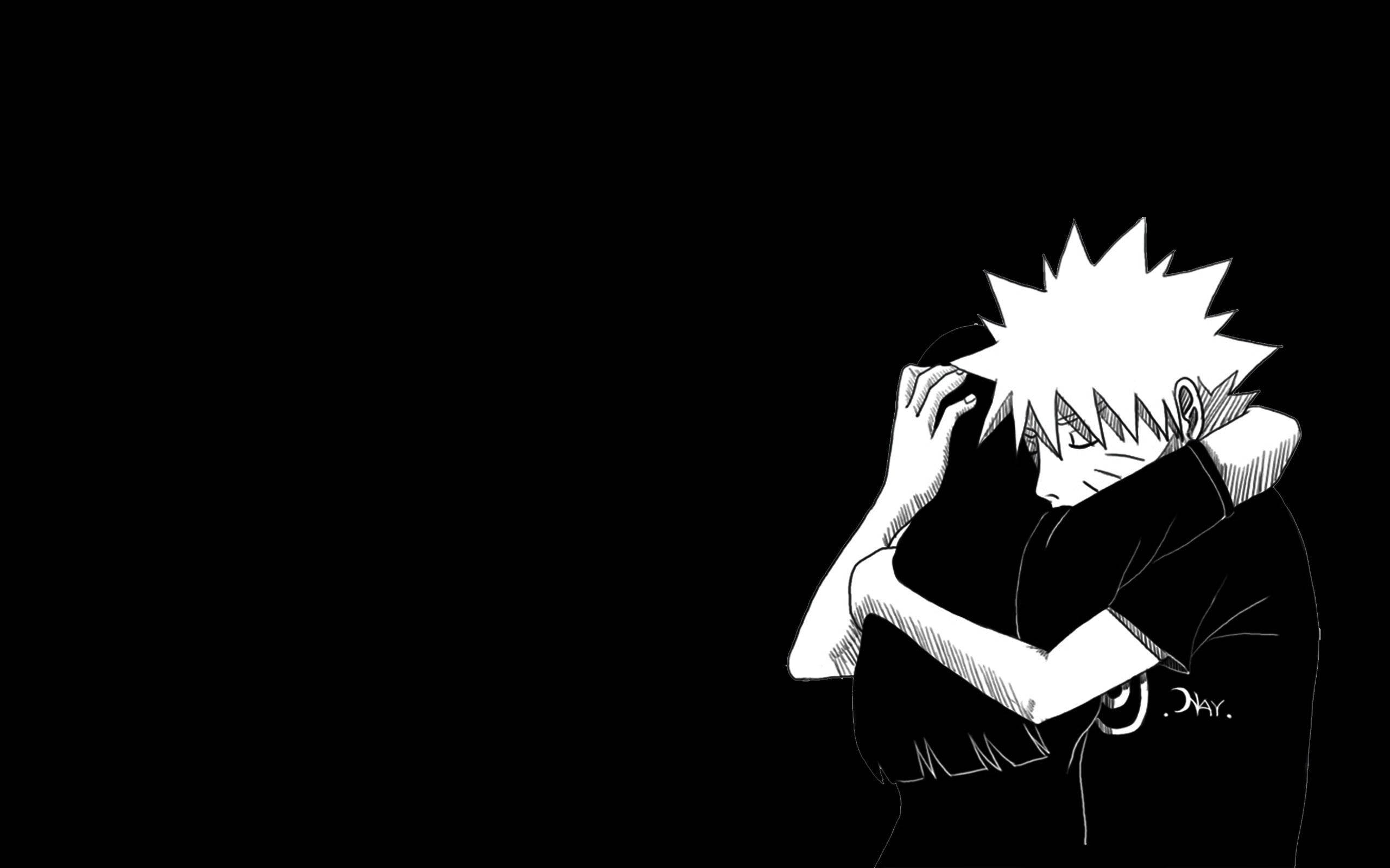 Naruto ja Hinata mustavalkoisena Taustakuvat