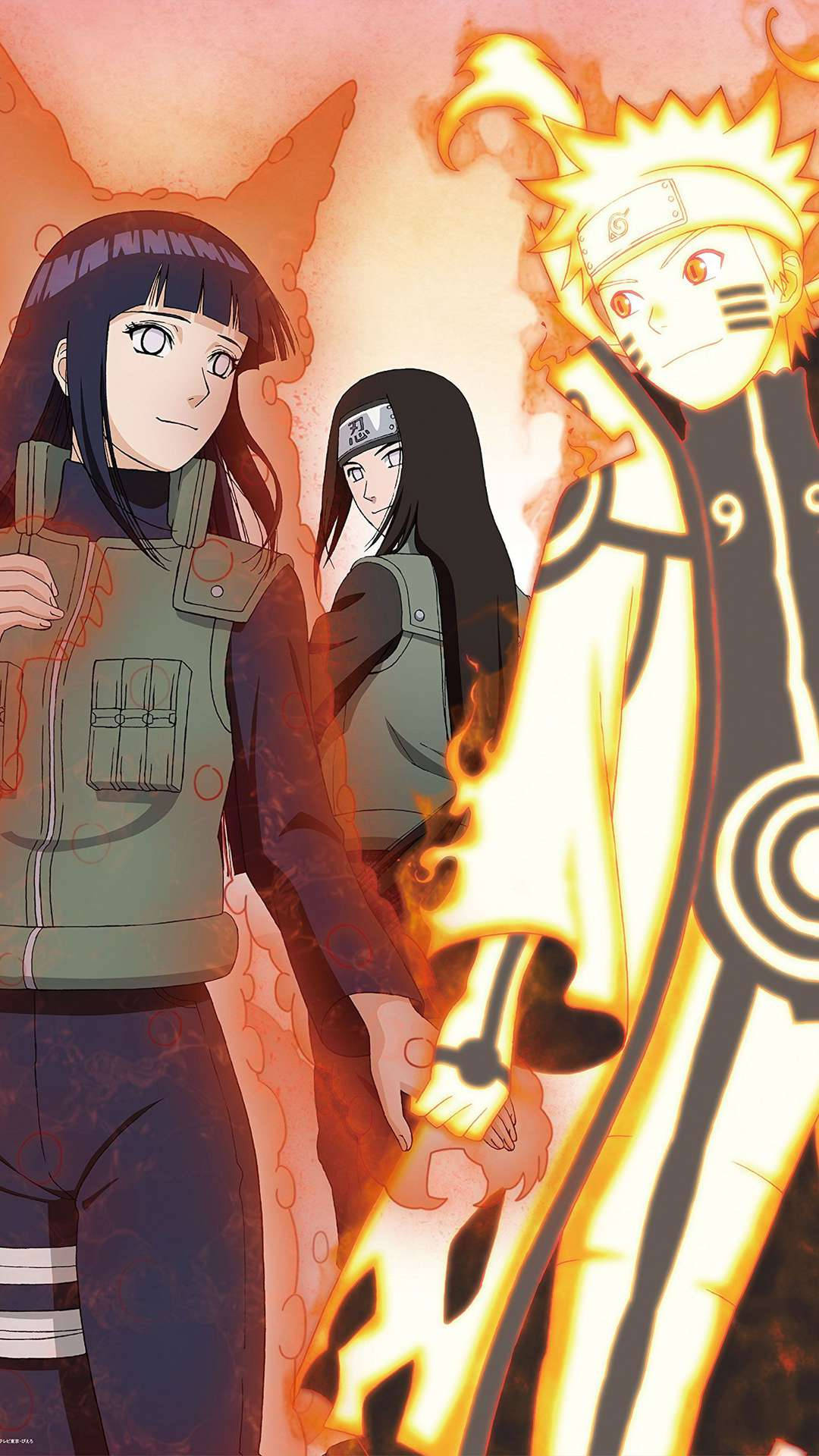Naruto ja Hinata Nejin kanssa Taustakuvat