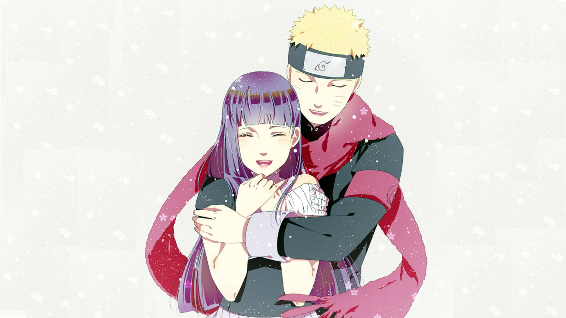 Naruto ja Hinata punaisen huivin kanssa Taustakuvat