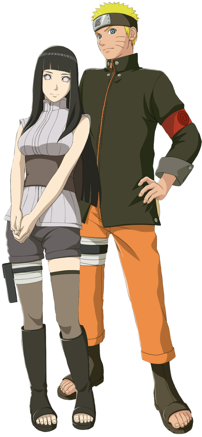 Naruto ja Hinata seisovat vierekkäin Taustakuvat